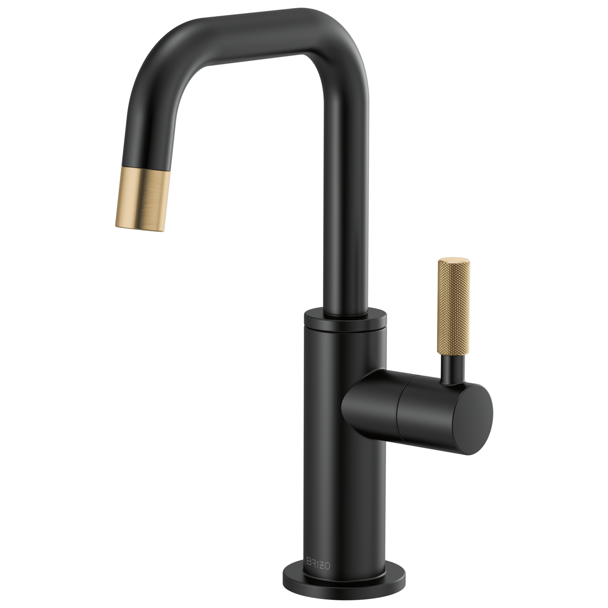 matte black / luxe gold beverage faucet