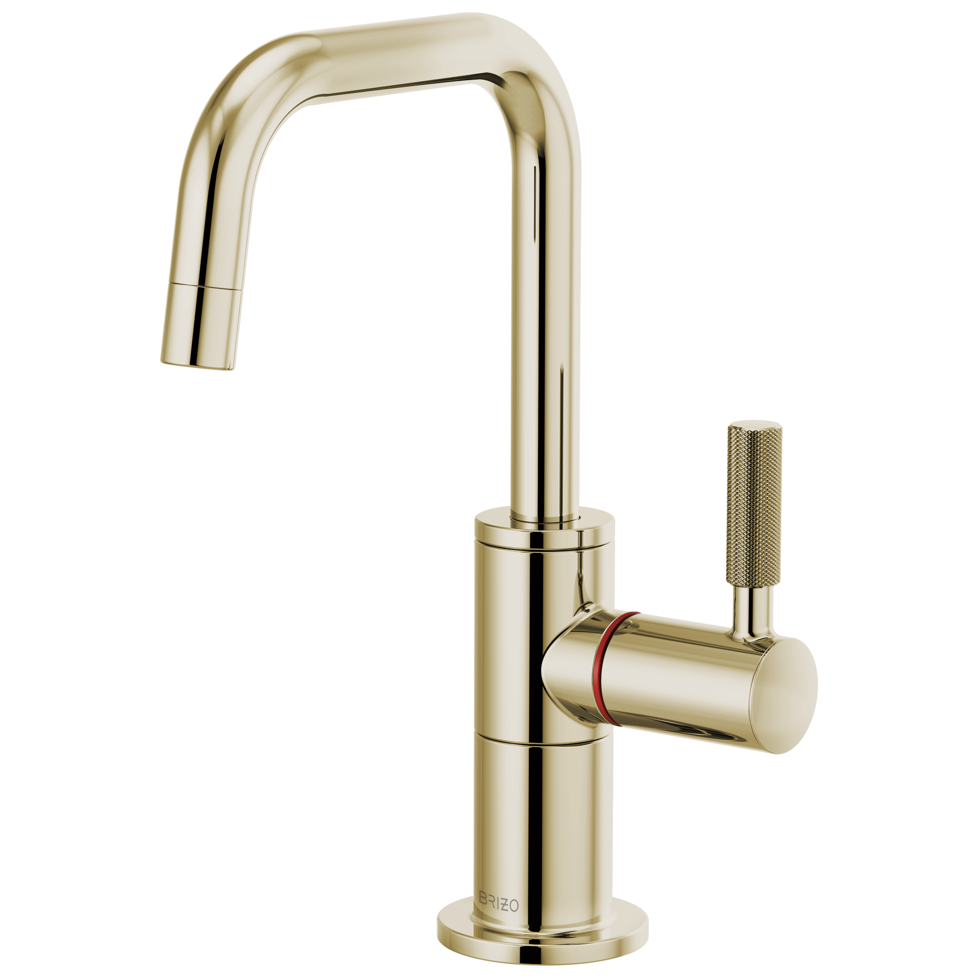 polished nickel hot faucet