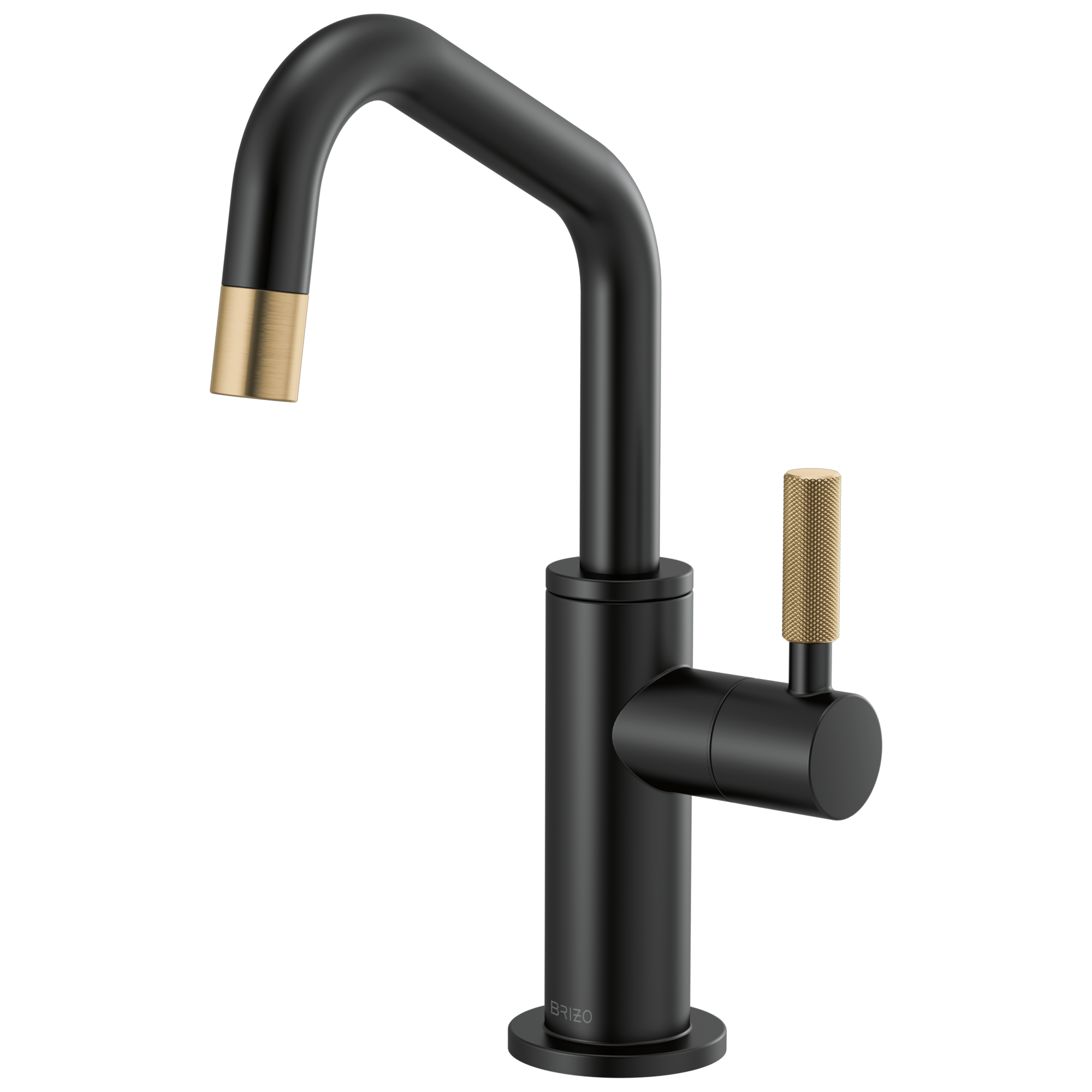 Brizo Litze Beverage Faucet with Angled Spout and Knurled Handle by Brizo