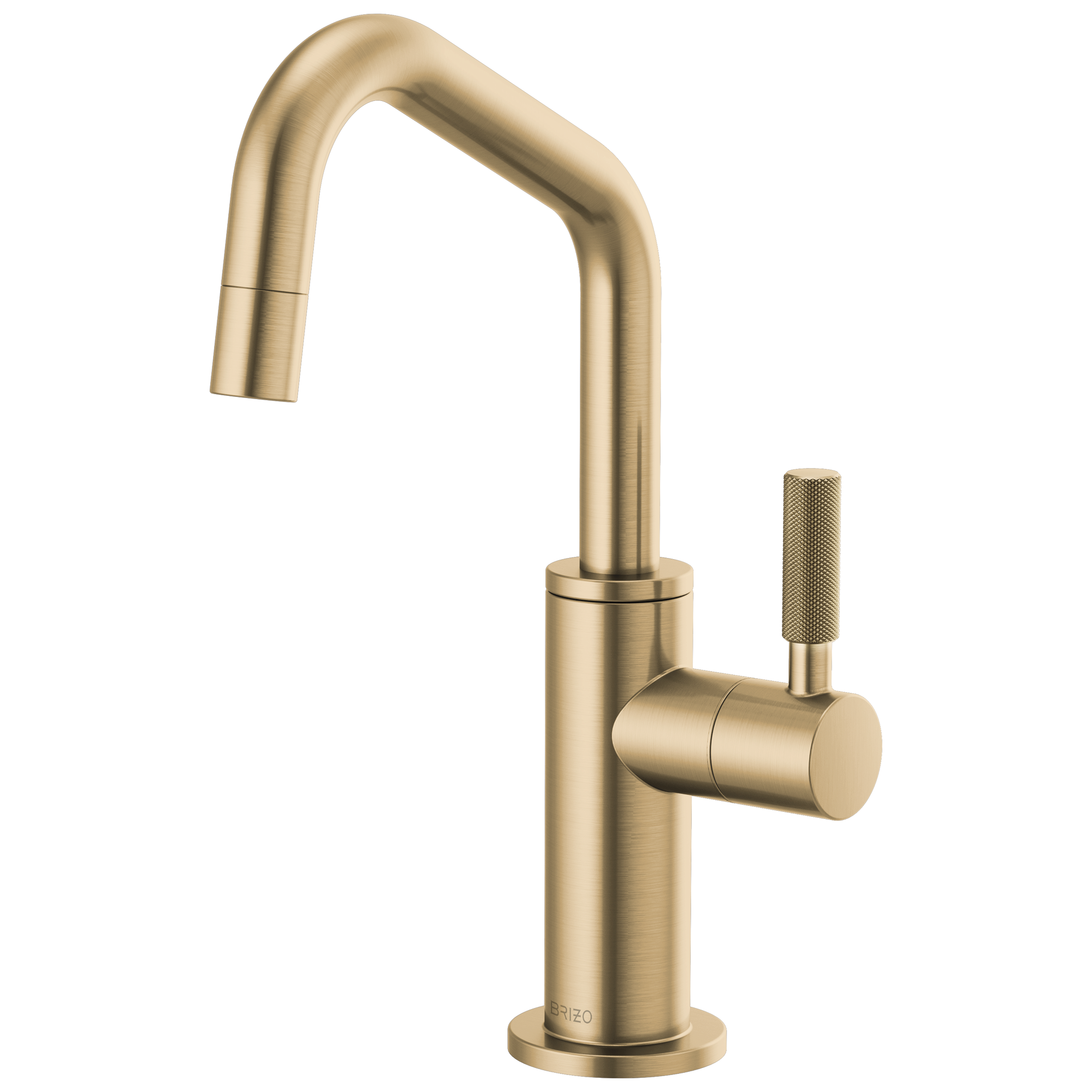 Brizo Litze Beverage Faucet with Angled Spout and Knurled Handle by Brizo