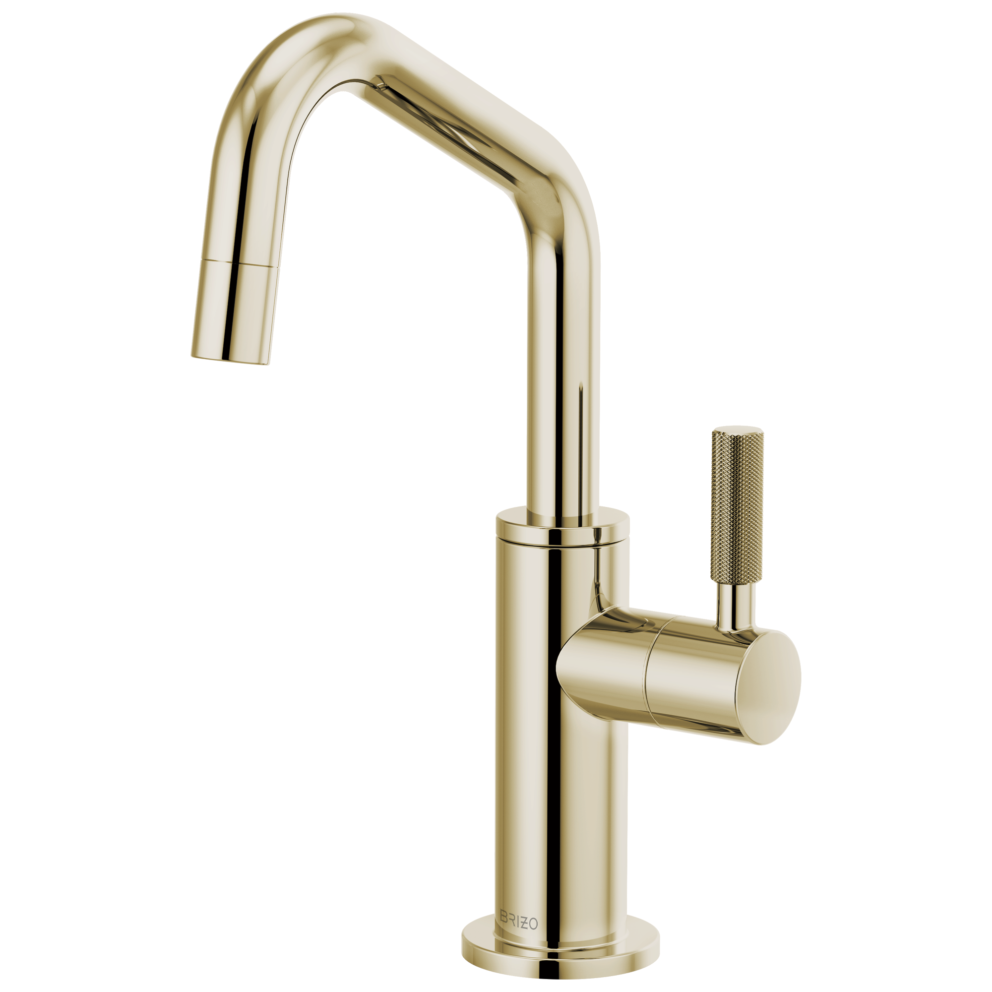 Brizo Litze Beverage Faucet with Angled Spout and Knurled Handle by Brizo