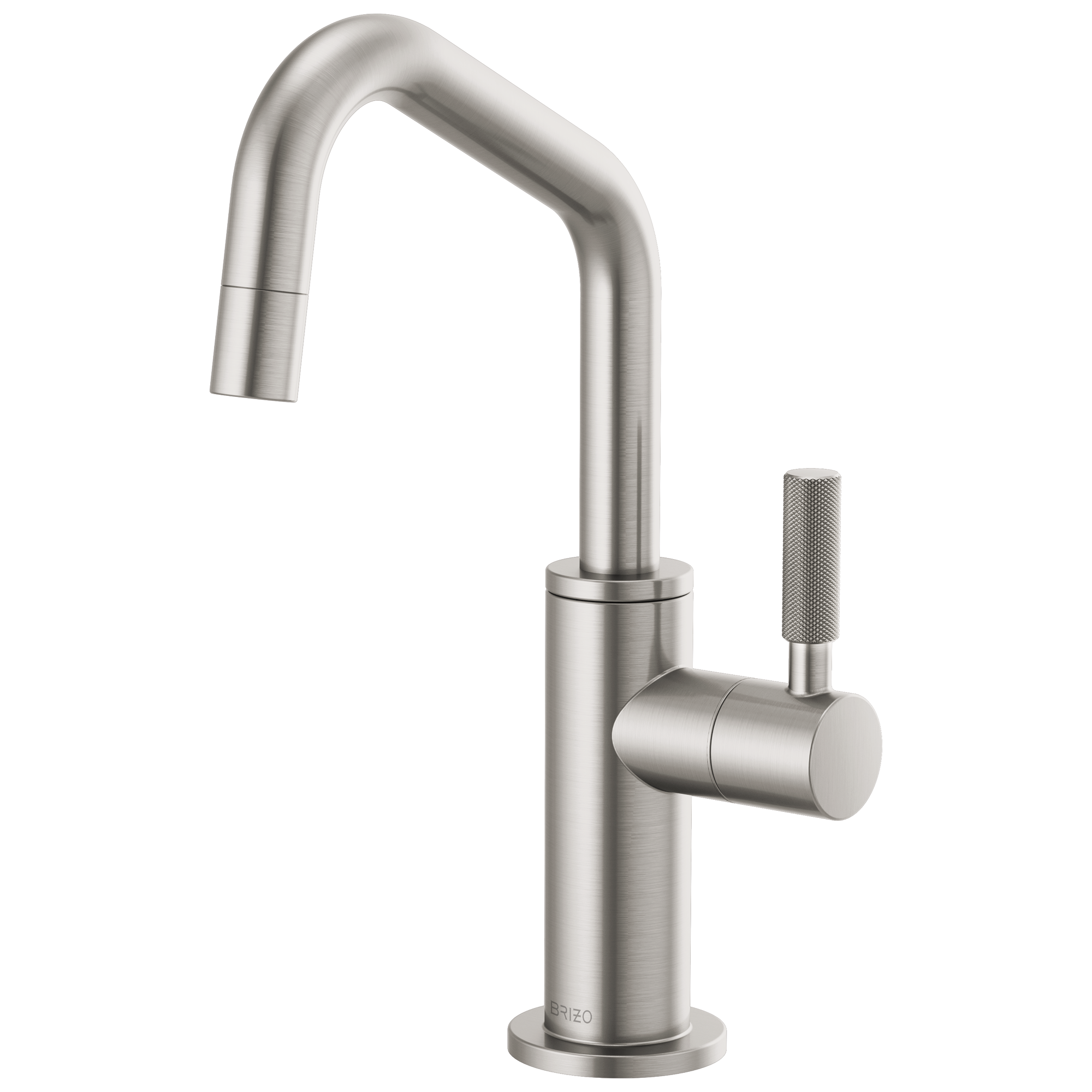 Brizo Litze Beverage Faucet with Angled Spout and Knurled Handle by Brizo