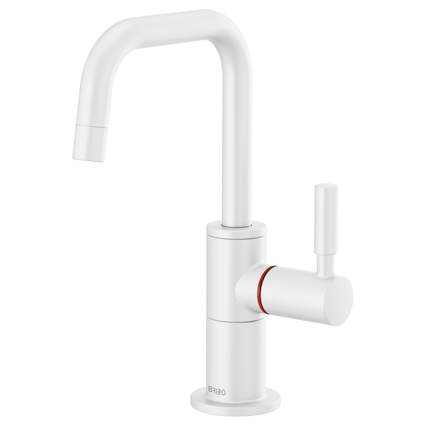 Brizo Solna Instant Hot Faucet with Square Spout - Matte White