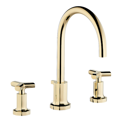 THG Paris Les Ondes Widespread Lavatory Set with Drain