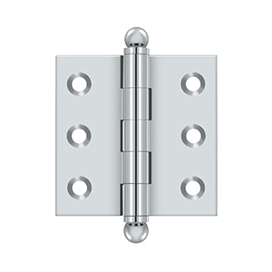 polished chrome hinge