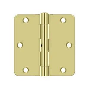 Deltana 3-1/2" x 3-1/2" x 1/4" Radius Hinge, Residential Thickness by Deltana