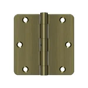 Deltana 3-1/2" x 3-1/2" x 1/4" Radius Hinge, Residential Thickness by Deltana