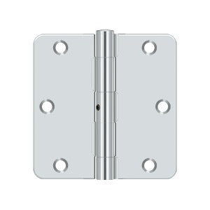 polished chrome hinge