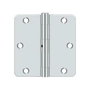 polished chrome hinge
