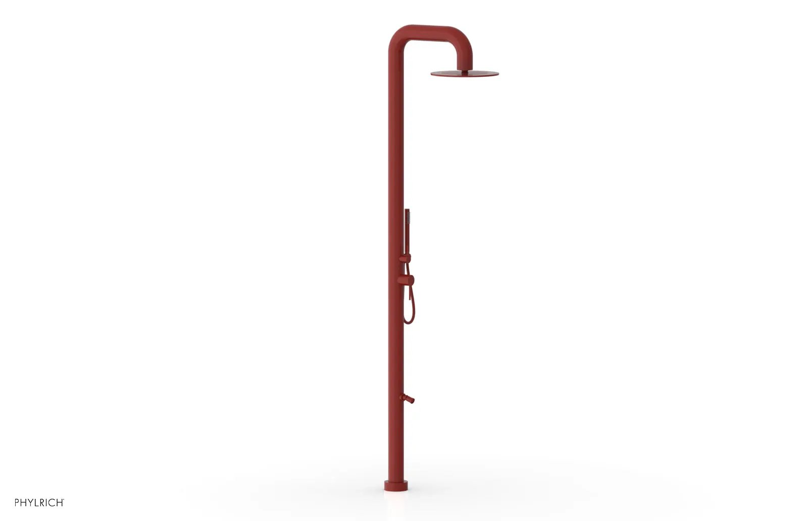 Phylrich OUTDOOR SHOWER Pressure Balance Shower with 12" Rain Head, Hand Shower and Foot Wash by Phylrich