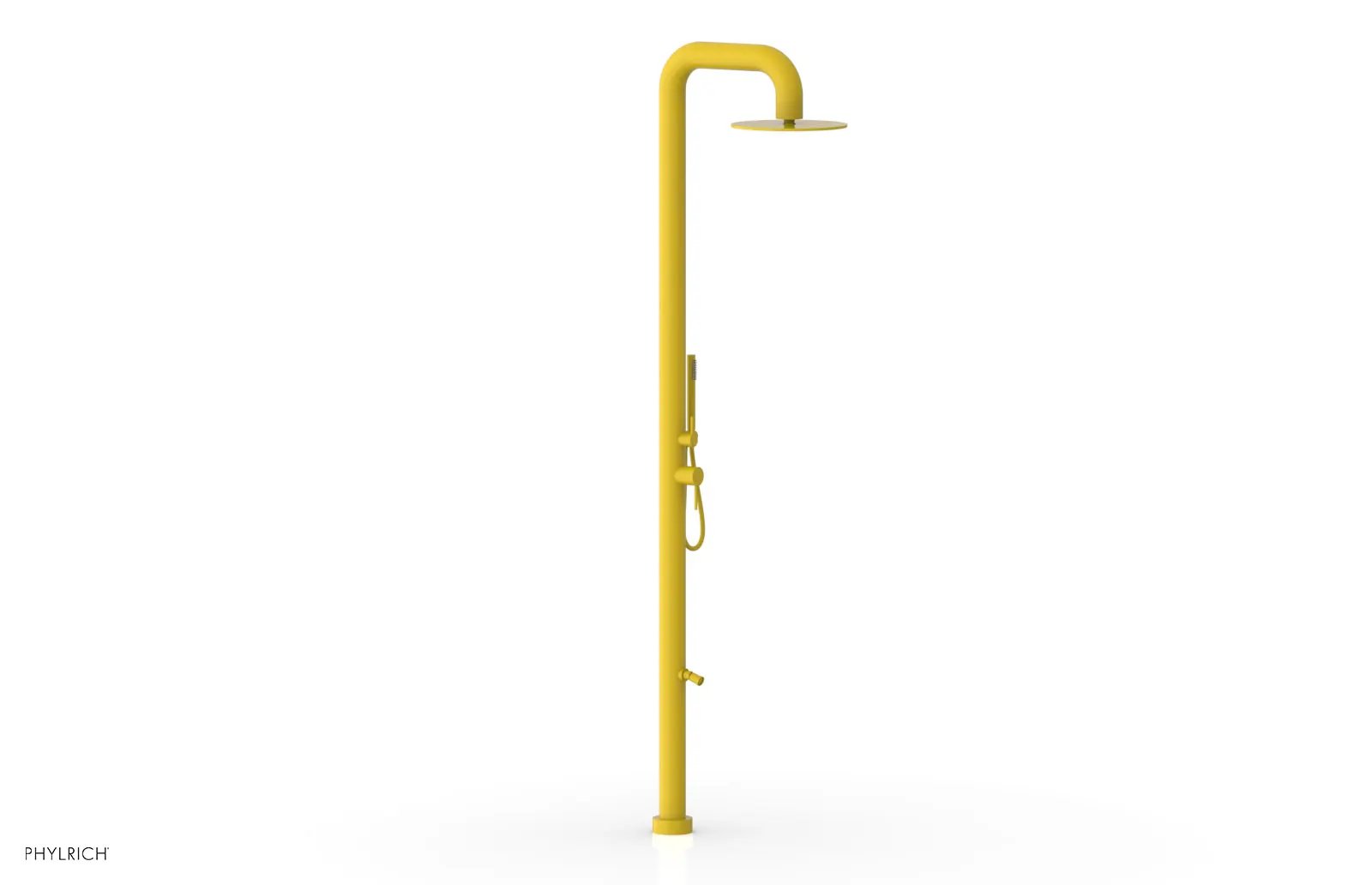 Phylrich OUTDOOR SHOWER Pressure Balance Shower with 12" Rain Head, Hand Shower and Foot Wash by Phylrich