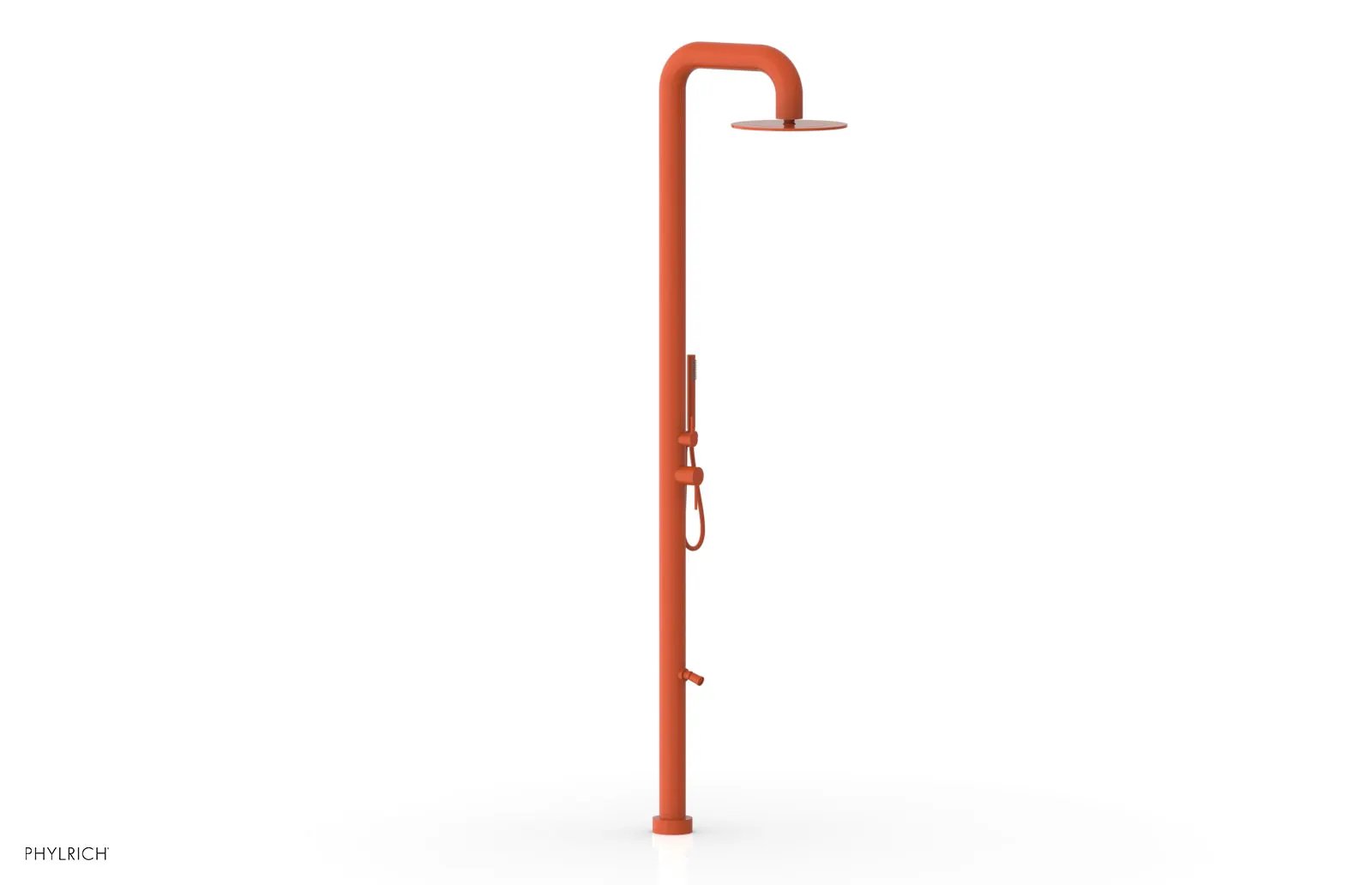 Phylrich OUTDOOR SHOWER Pressure Balance Shower with 12" Rain Head, Hand Shower and Foot Wash by Phylrich