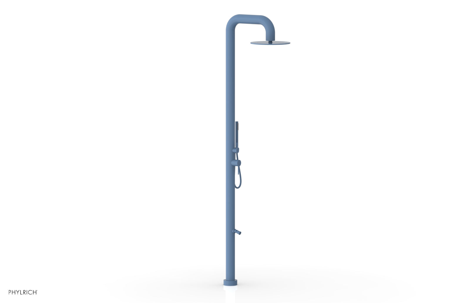 Phylrich OUTDOOR SHOWER Pressure Balance Shower with 12" Rain Head, Hand Shower and Foot Wash by Phylrich