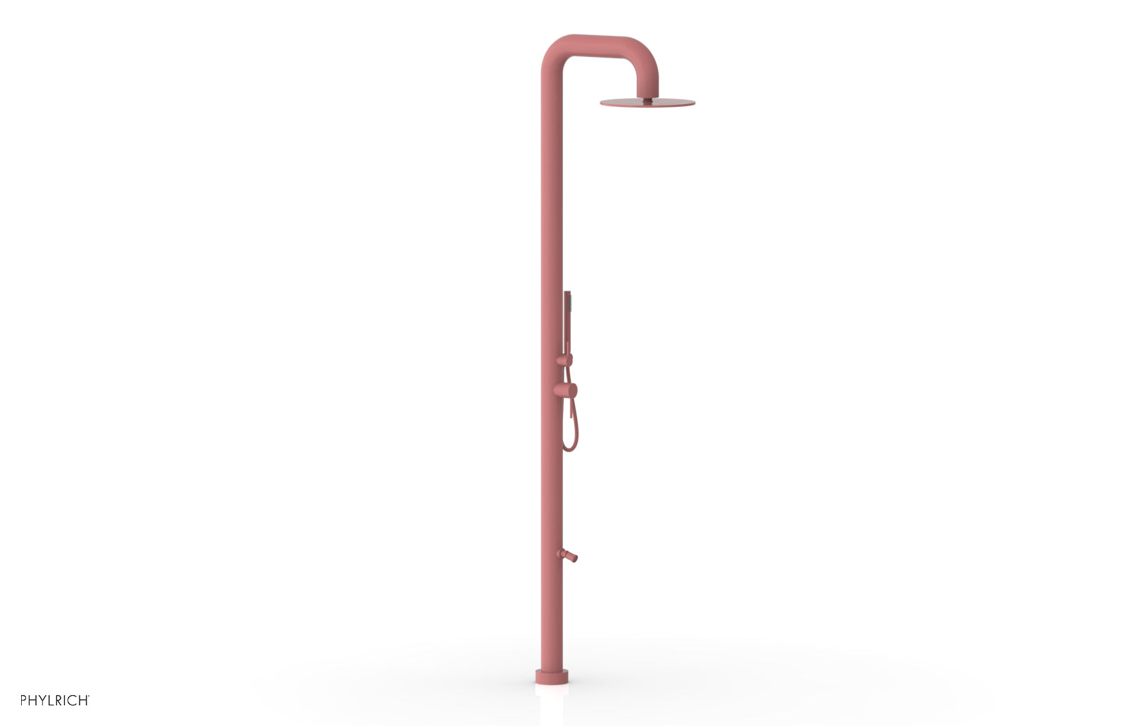 Phylrich OUTDOOR SHOWER Pressure Balance Shower with 12" Rain Head, Hand Shower and Foot Wash by Phylrich