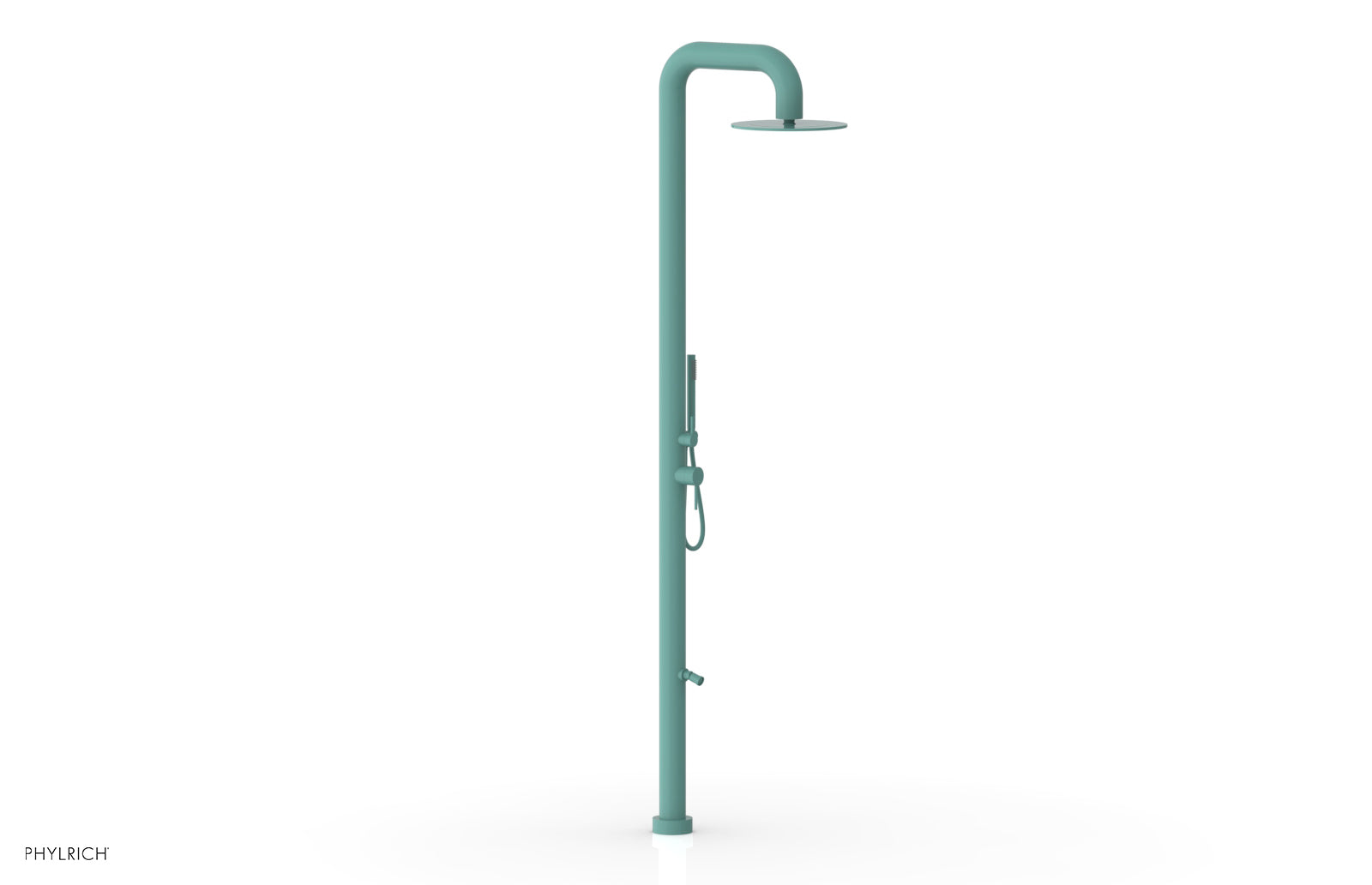 Phylrich OUTDOOR SHOWER Pressure Balance Shower with 12" Rain Head, Hand Shower and Foot Wash by Phylrich