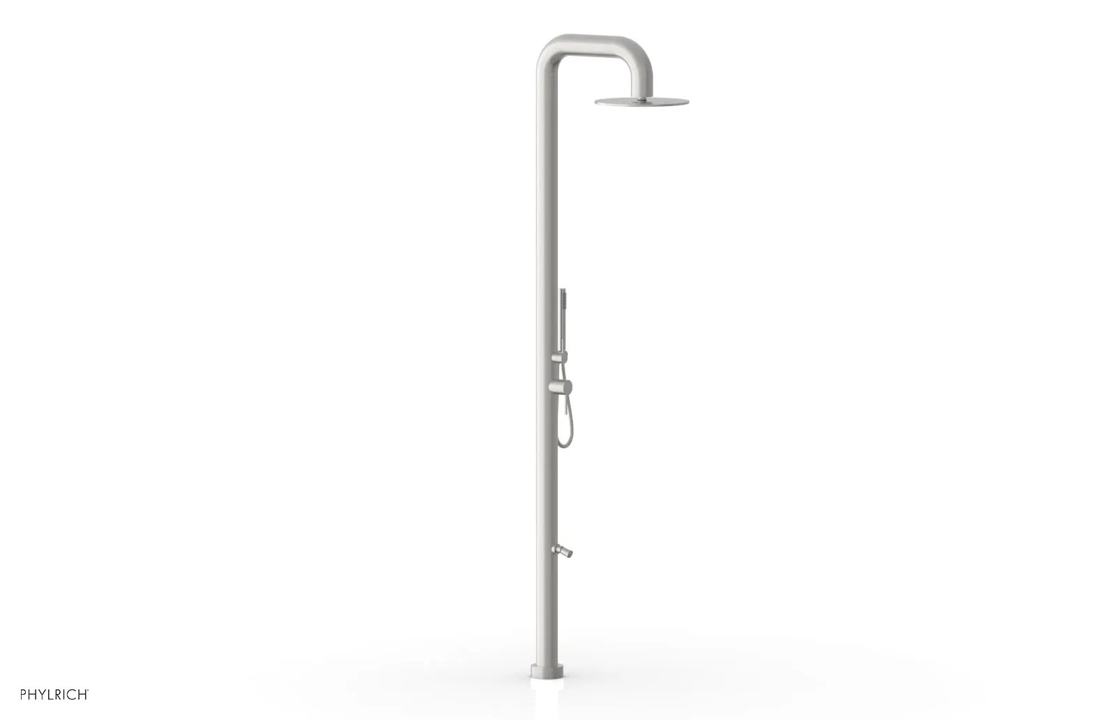 Phylrich OUTDOOR SHOWER Pressure Balance Shower with 12" Rain Head, Hand Shower and Foot Wash by Phylrich
