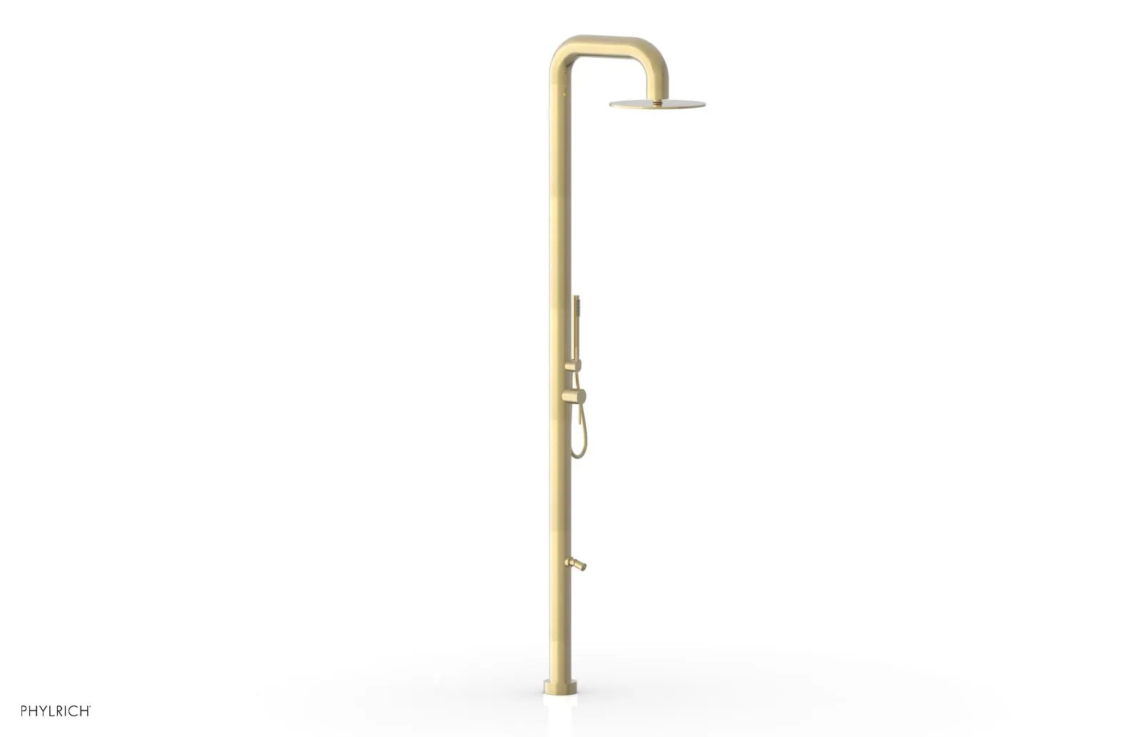 Phylrich OUTDOOR SHOWER Pressure Balance Shower with 12" Rain Head, Hand Shower and Foot Wash by Phylrich