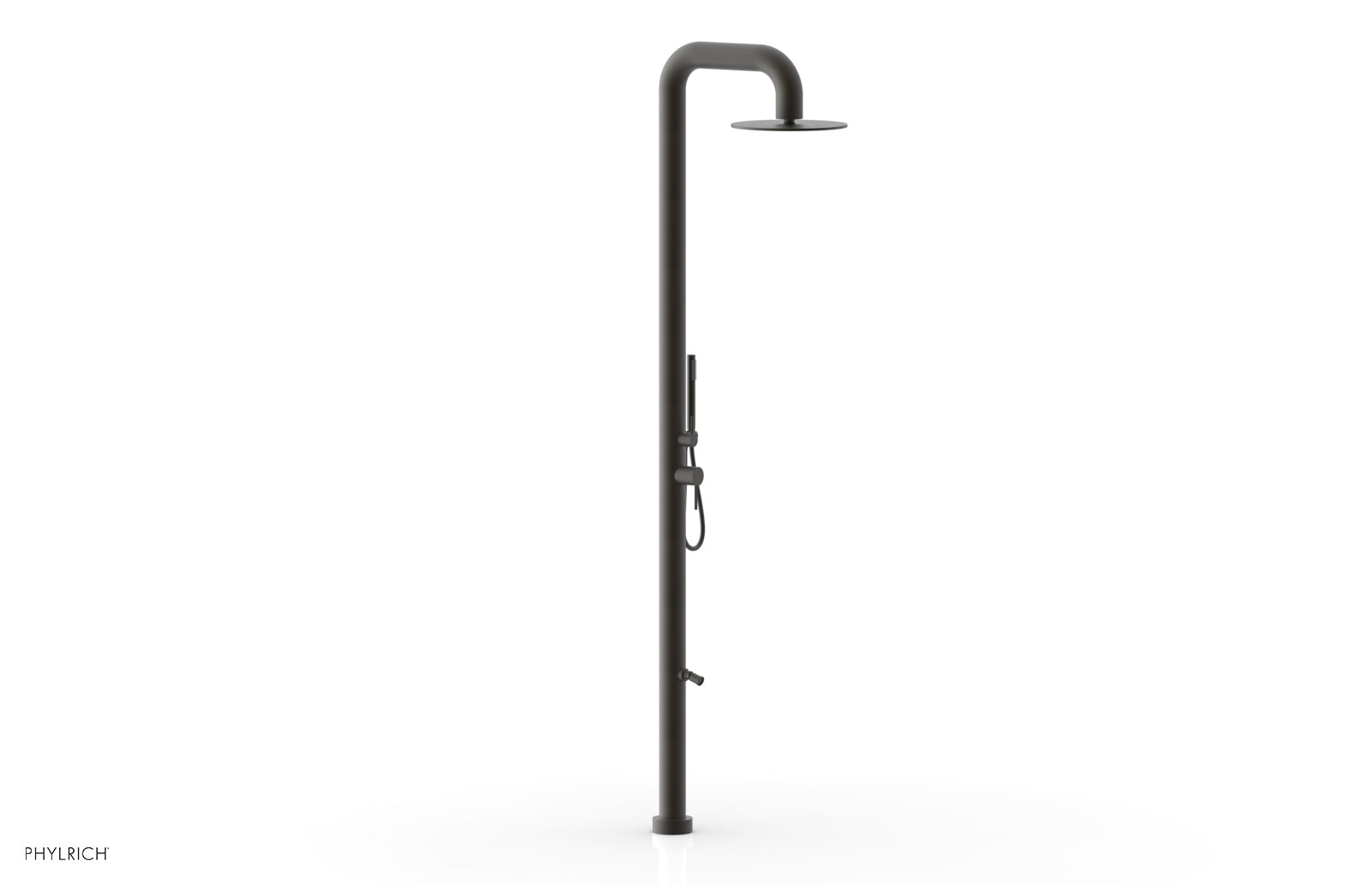 Phylrich OUTDOOR SHOWER Pressure Balance Shower with 12" Rain Head, Hand Shower and Foot Wash by Phylrich