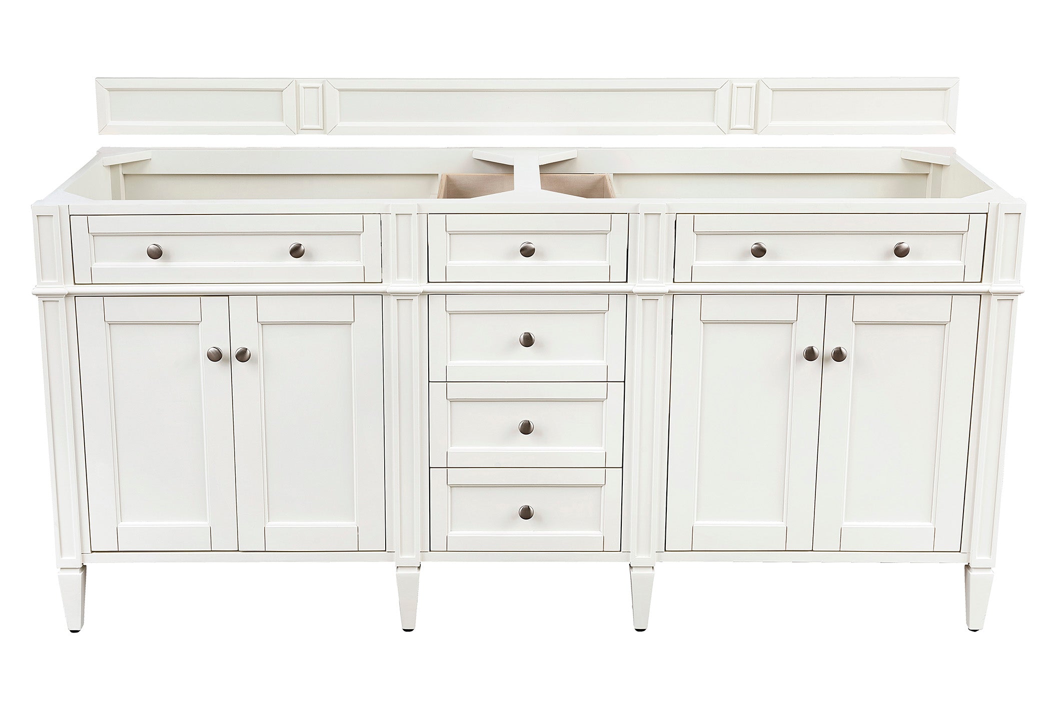 James Martin Vanities Brittany 72" Double Vanity - Bright White