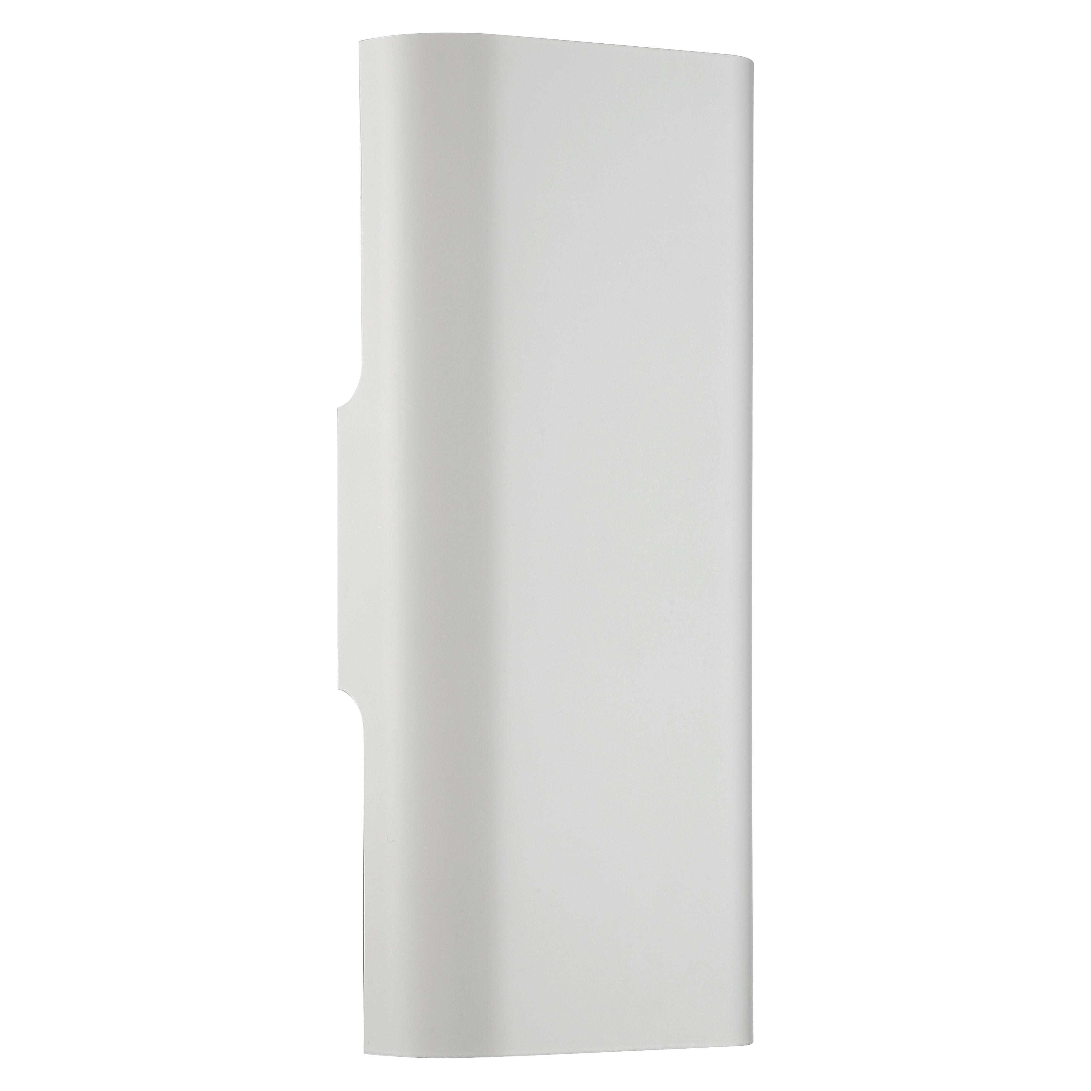 white bi-directional led wall sconce