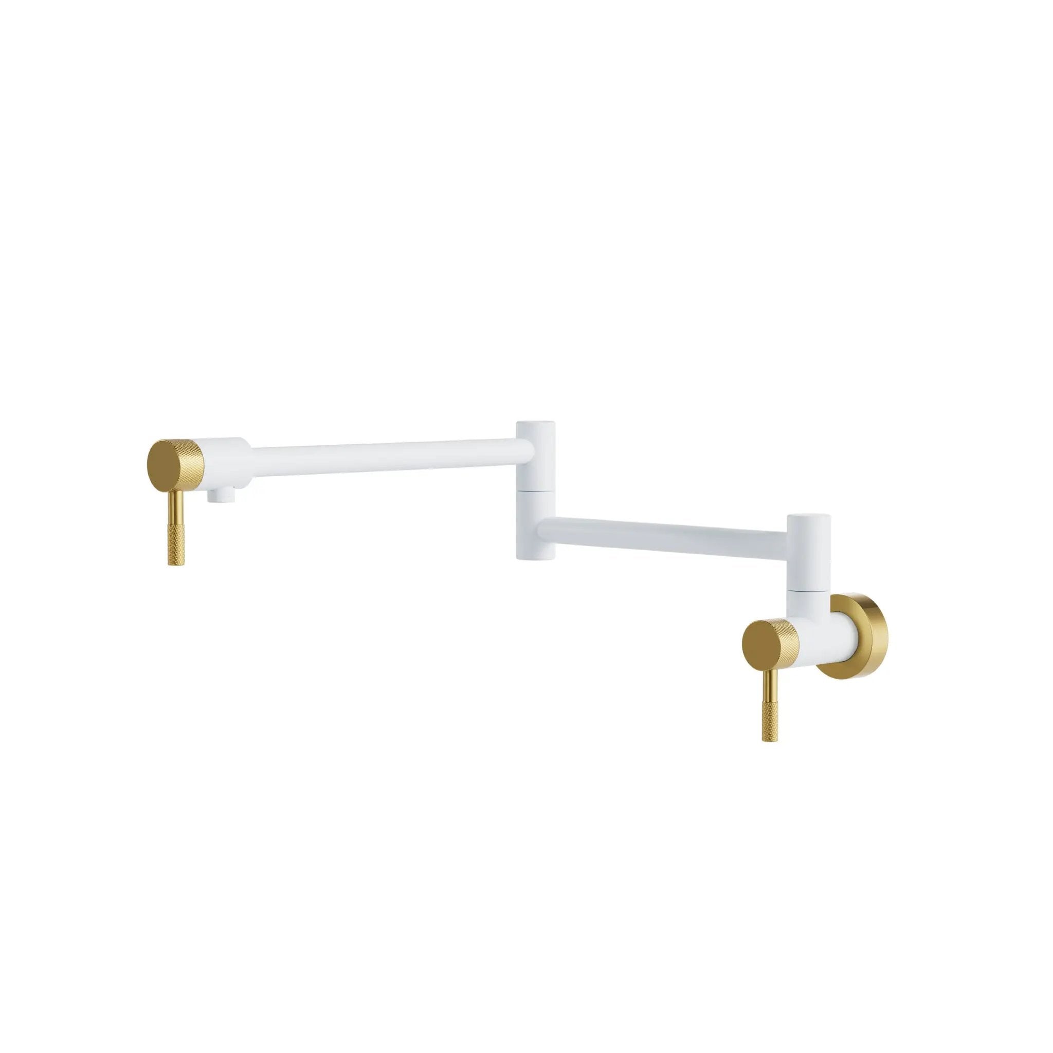 Aquabrass Umix Pot Filler with 2 Actuators by Aquabrass