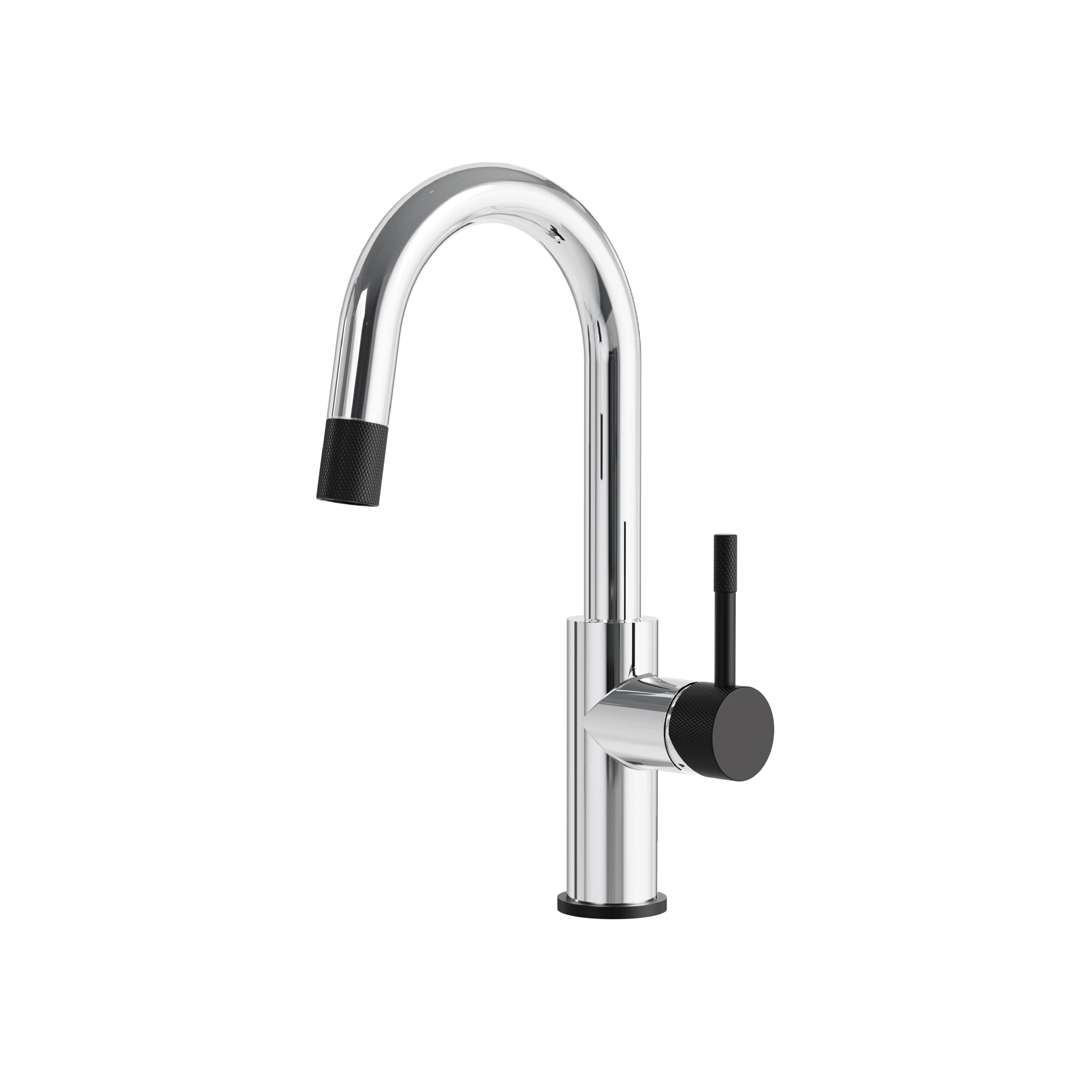 polished chrome kitchen faucet