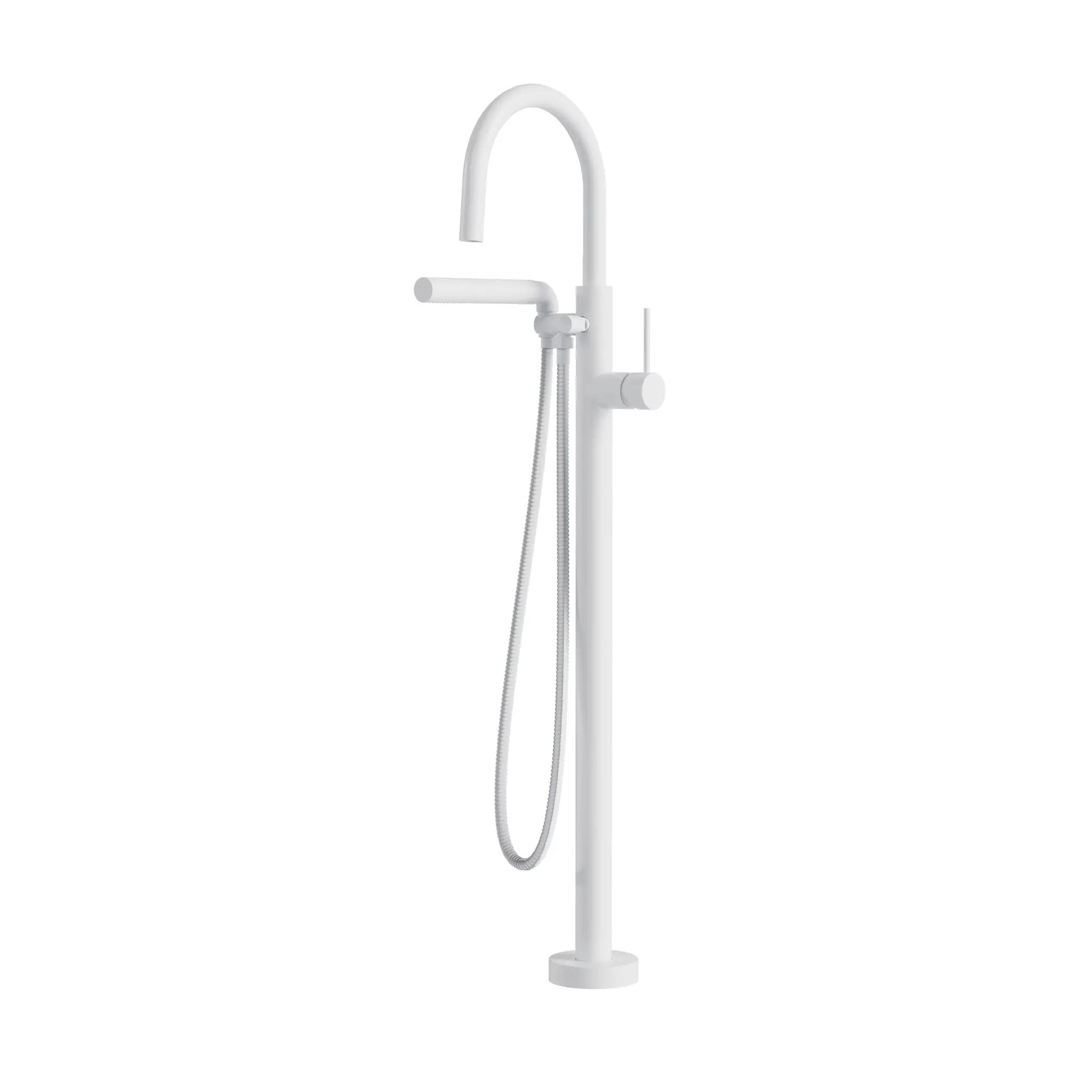 Aquabrass Umix Floor Tub Filler with Handshower by Aquabrass