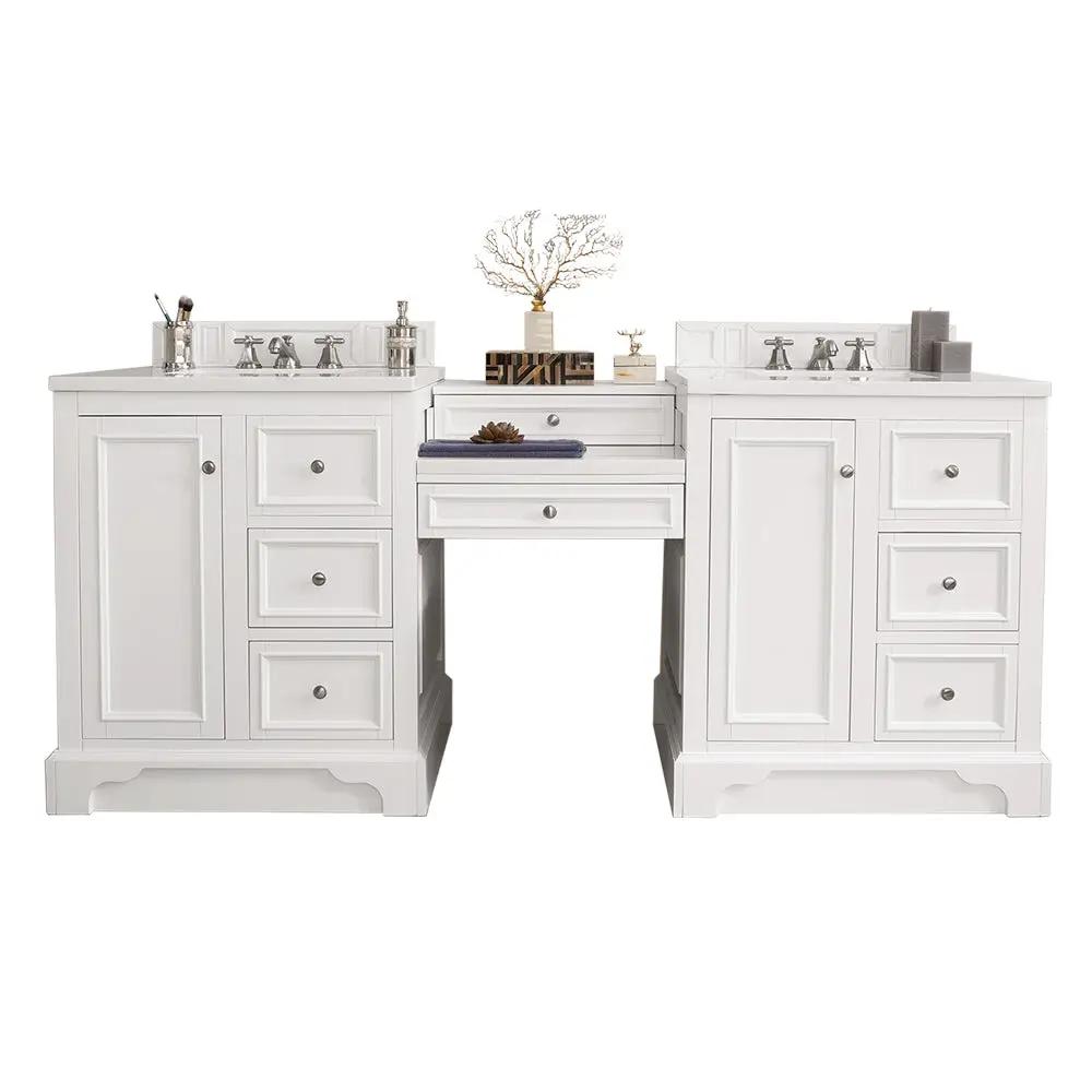 bright white vanity