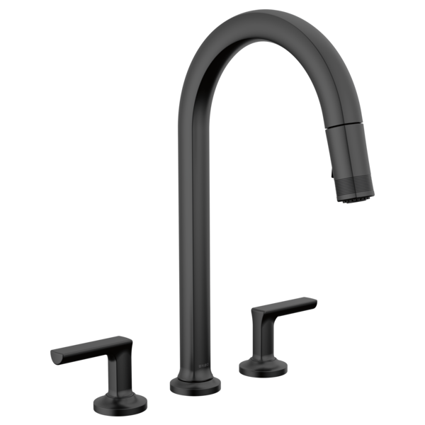 Brizo Kintsu Widespread Pull-Down Faucet with Arc Spout - Less Handles