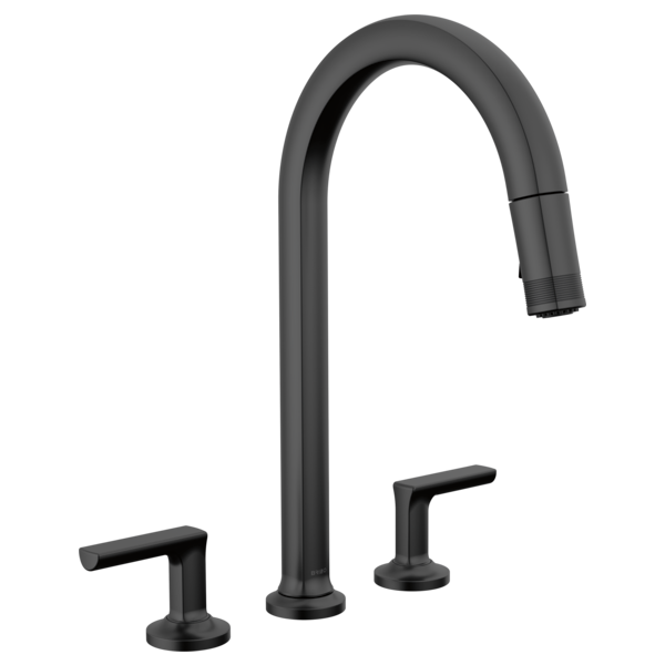 Brizo Kintsu Widespread Pull-Down Faucet with Arc Spout - Less Handles by Brizo