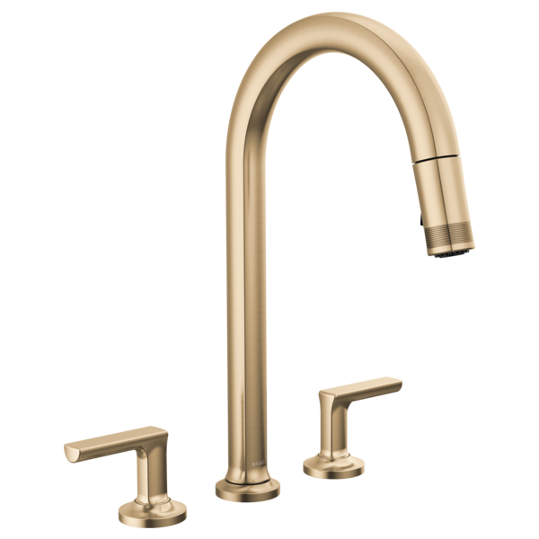 Brizo Kintsu Widespread Pull-Down Faucet with Arc Spout - Less Handles by Brizo