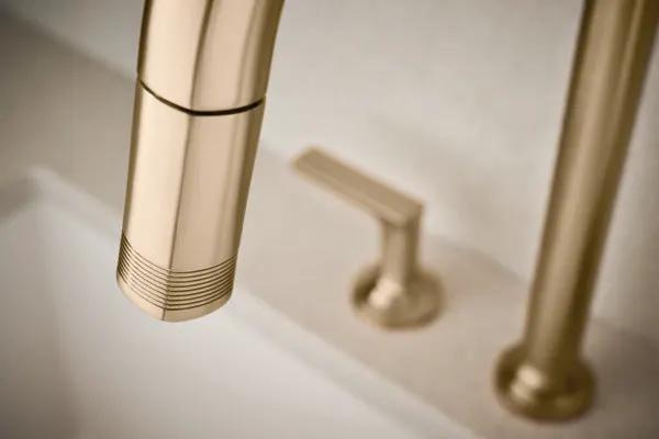 Brizo Kintsu Widespread Pull-Down Faucet with Arc Spout - Less Handles by Brizo