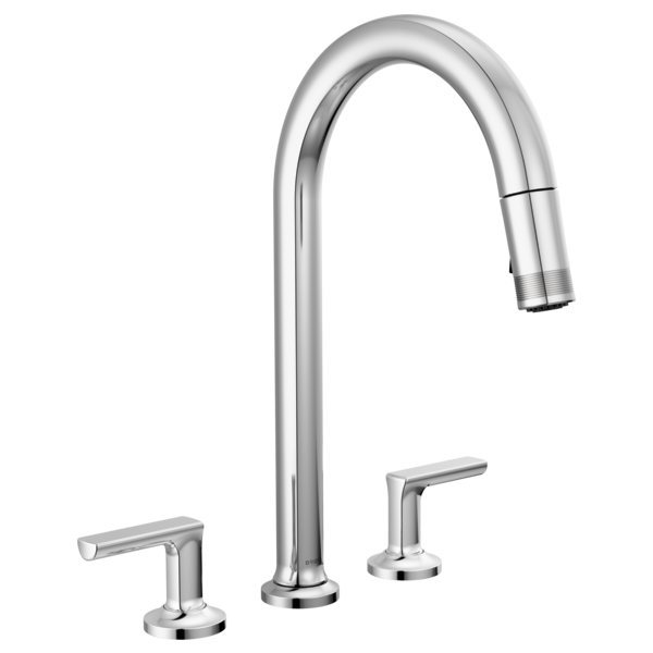 Brizo Kintsu Widespread Pull-Down Faucet with Arc Spout - Less Handles by Brizo
