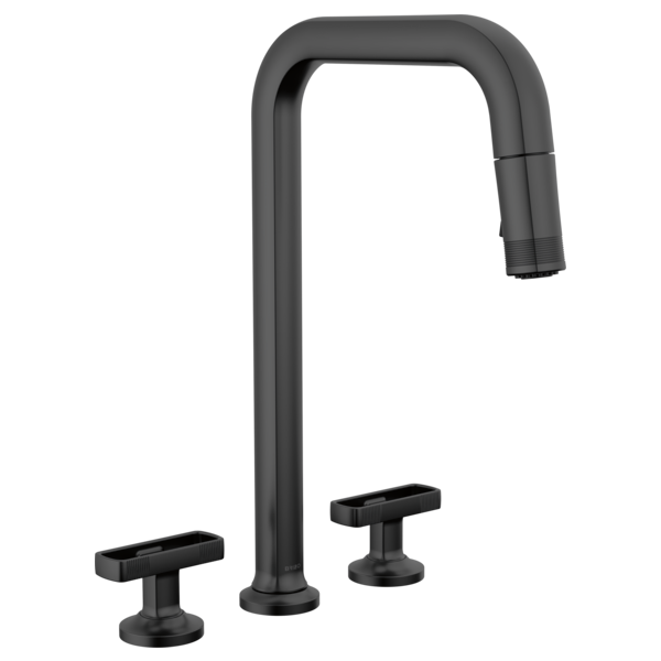 Brizo Kintsu Widespread Pull-Down Faucet with Square Spout - Less Handles by Brizo