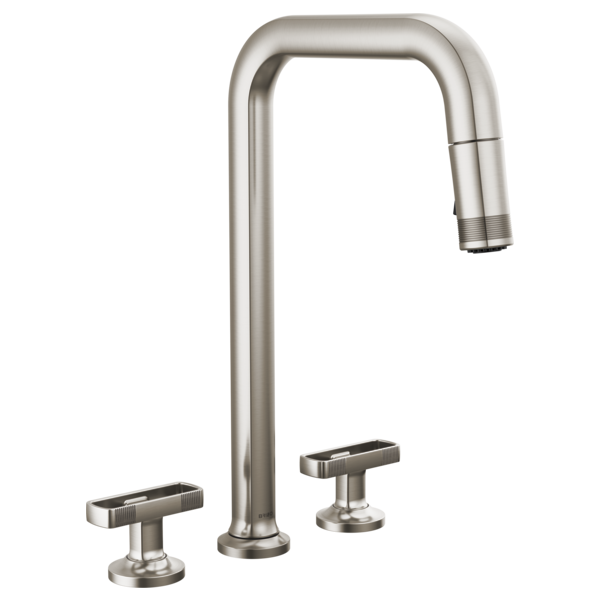 Brizo Kintsu Widespread Pull-Down Faucet with Square Spout - Less Handles by Brizo