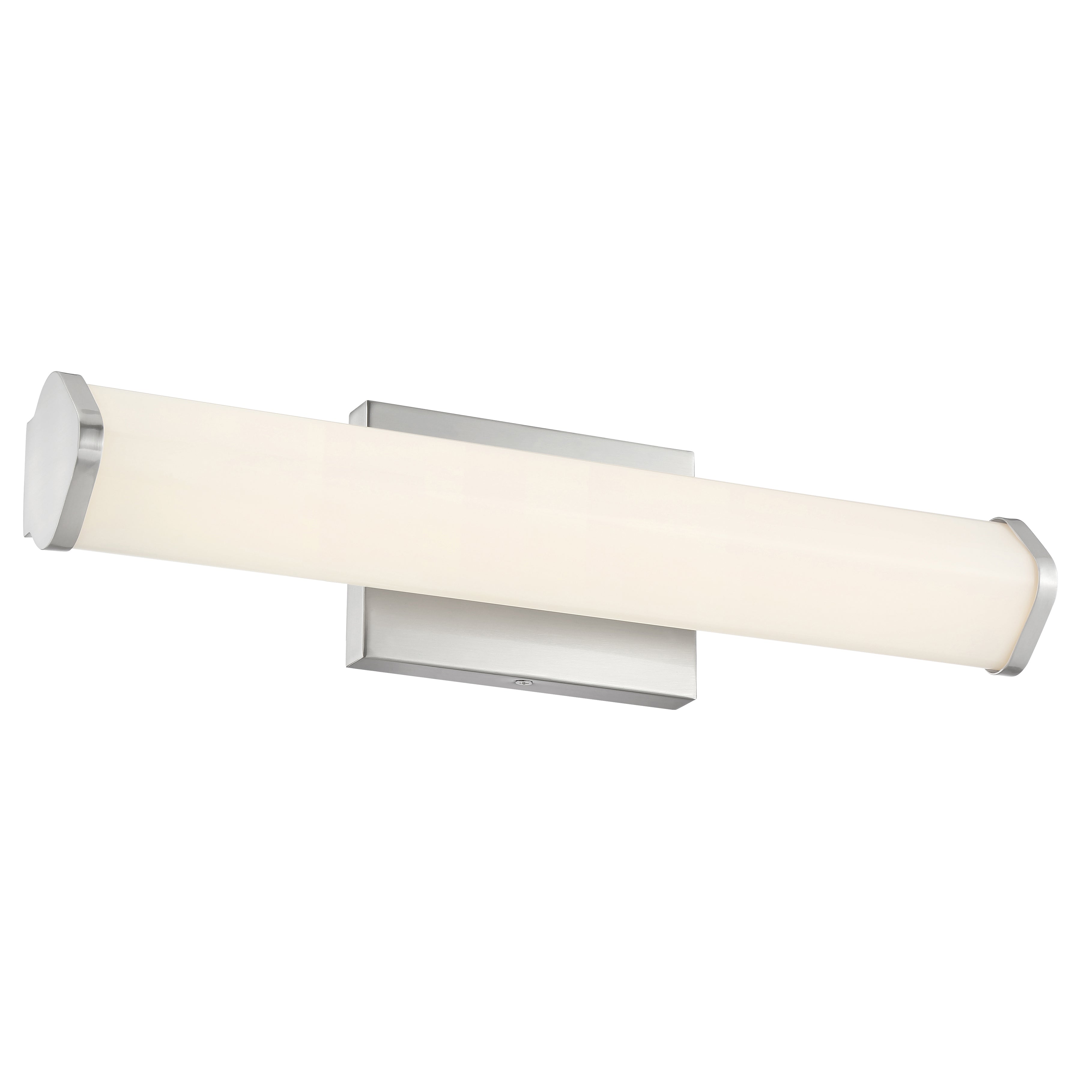 brushed steel led vanity