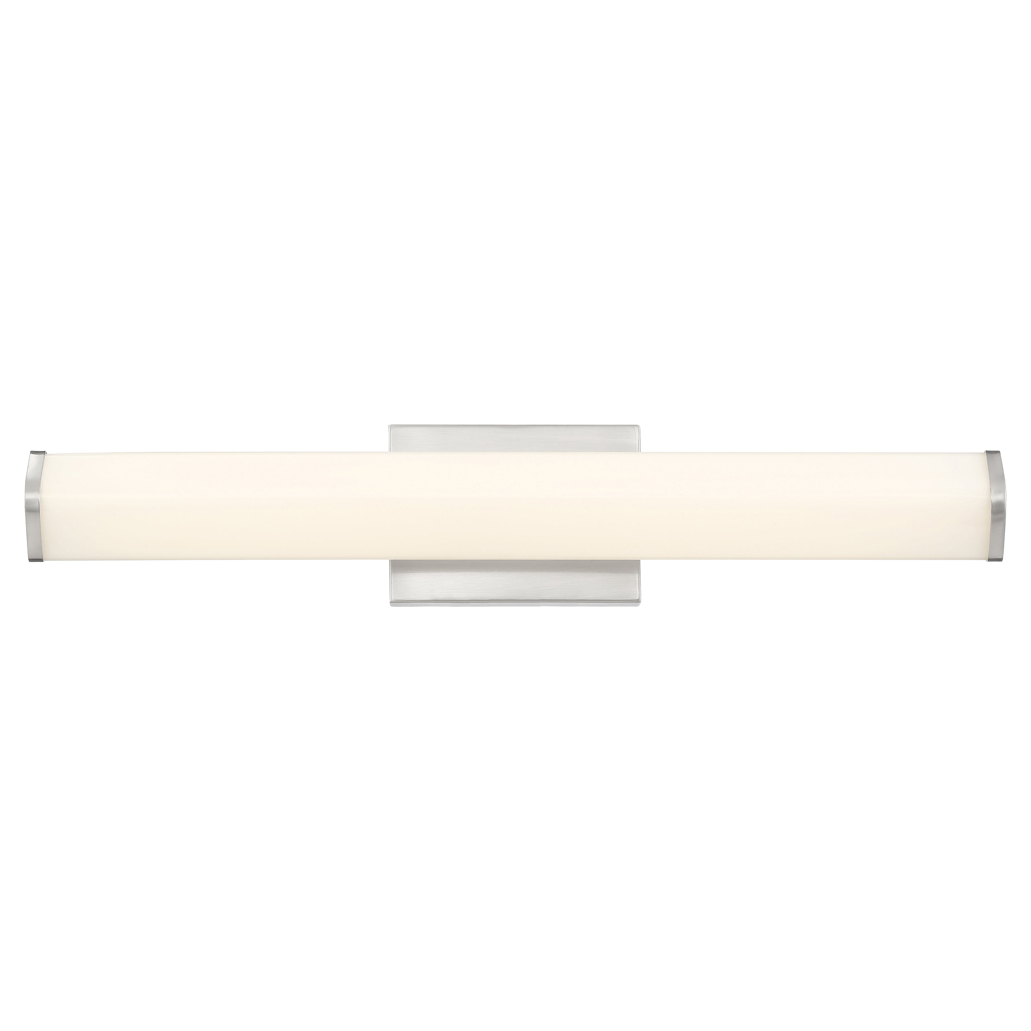 brushed steel led vanity