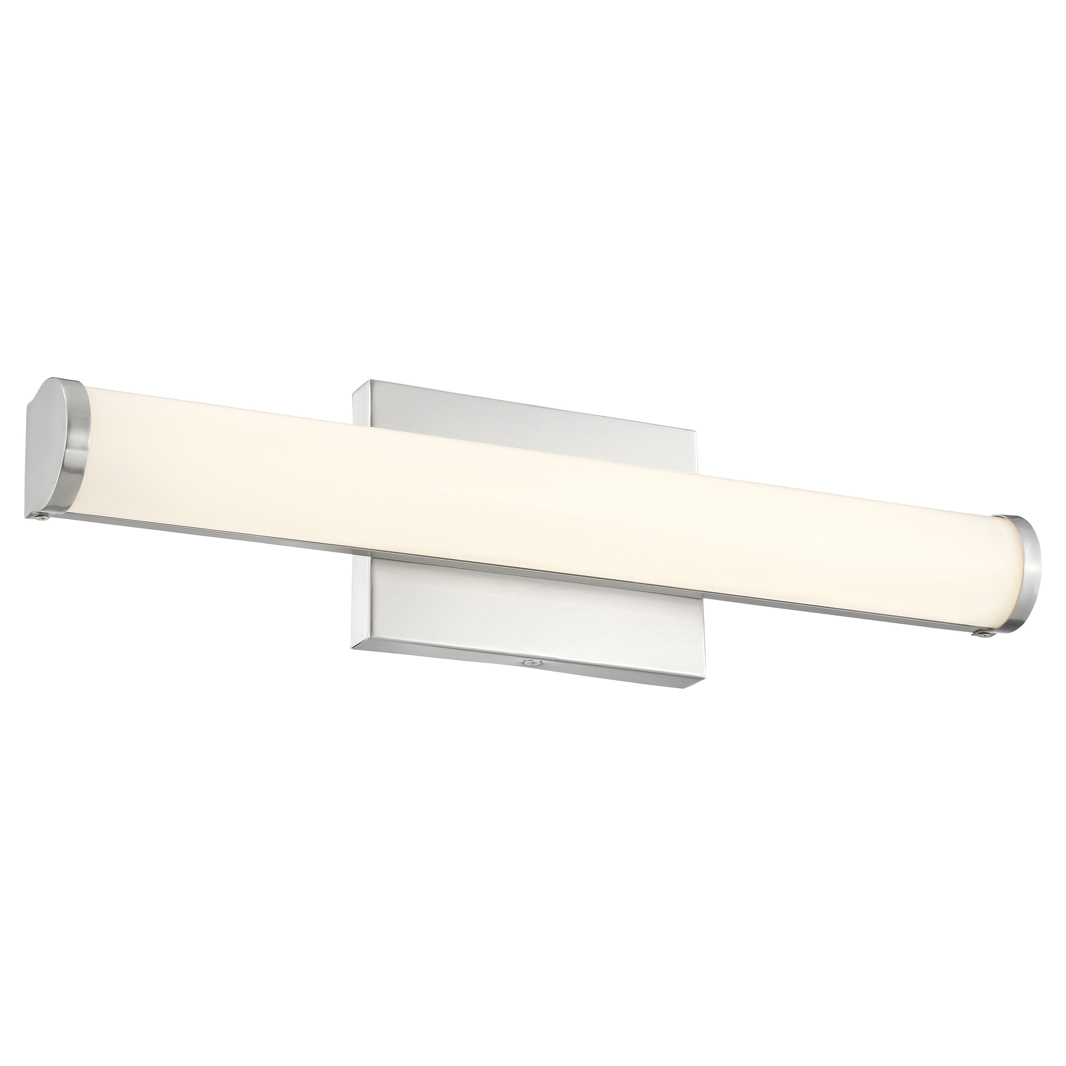 brushed steel led vanity