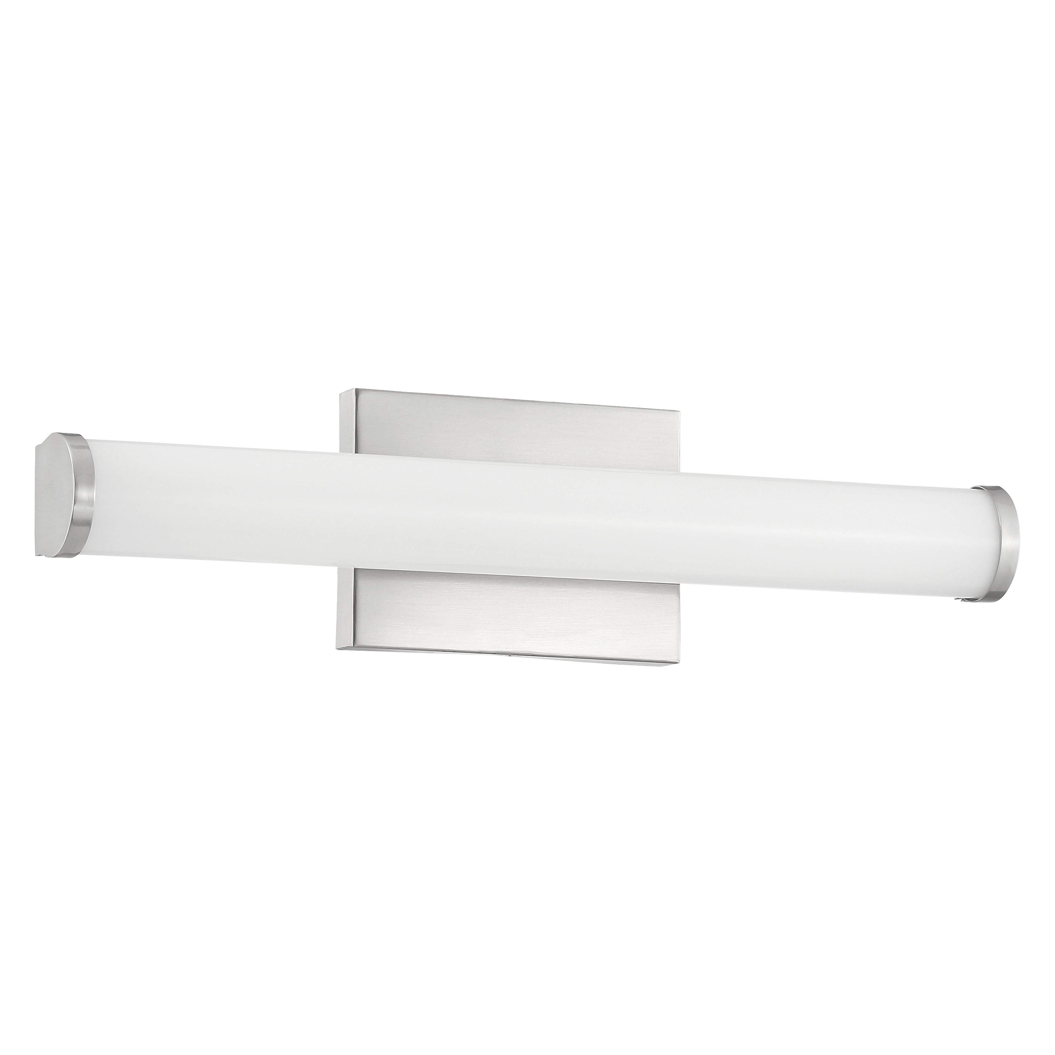 brushed steel led vanity