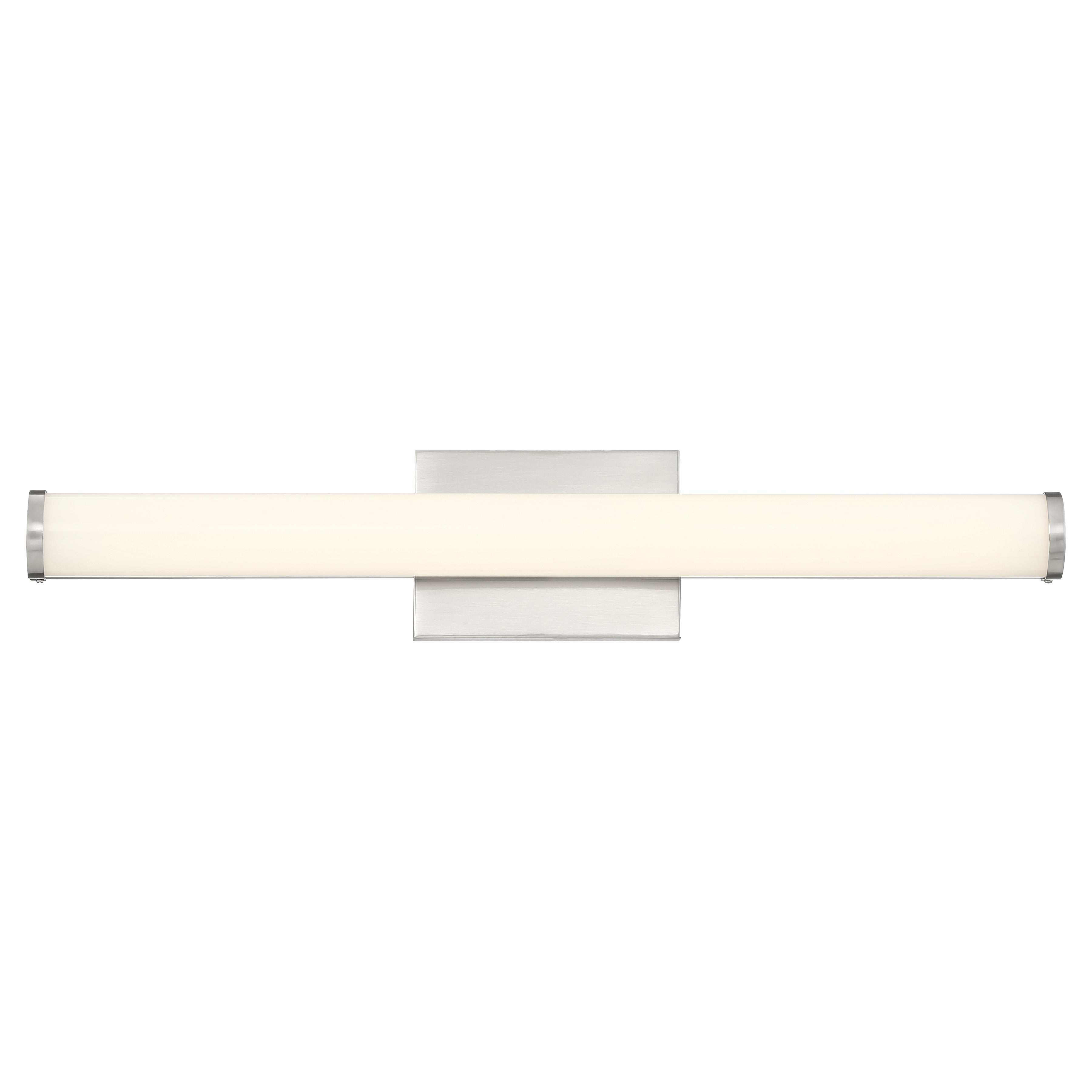 brushed steel led vanity