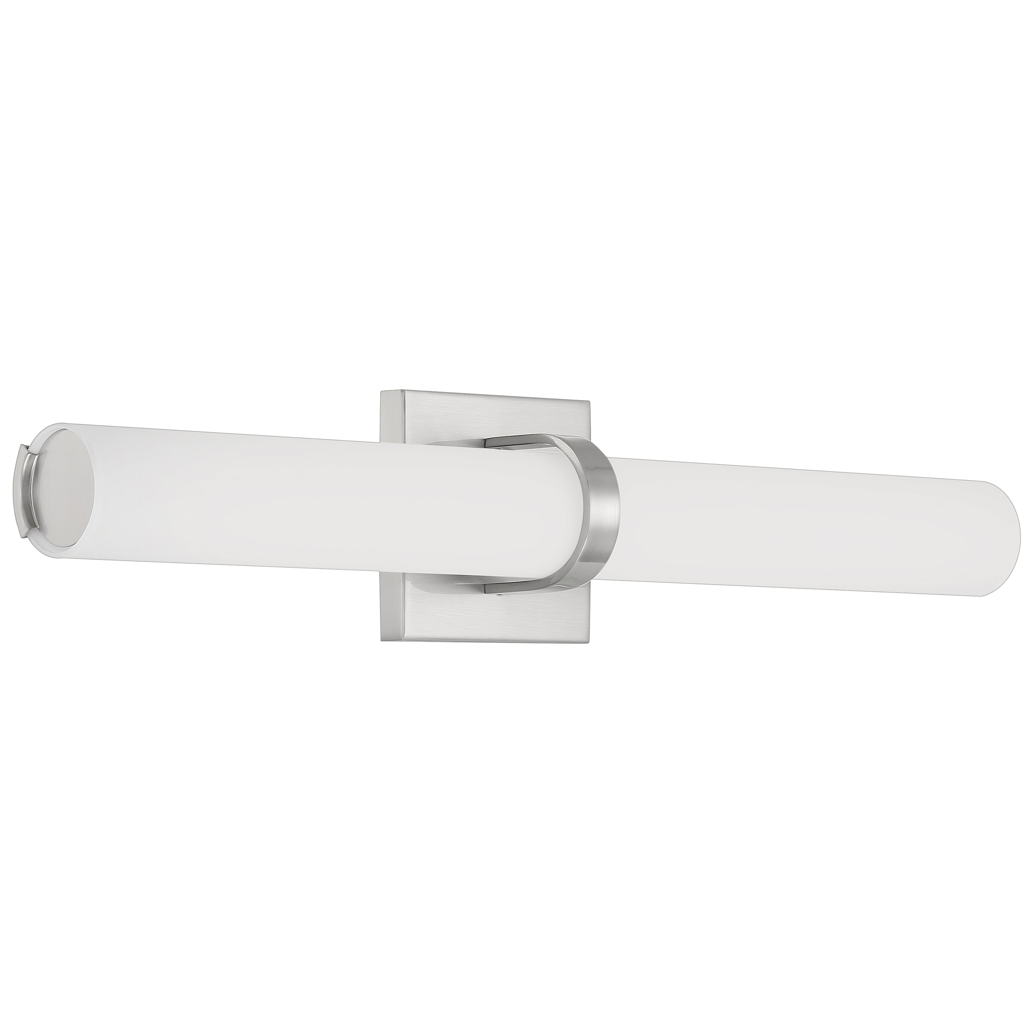 brushed steel led vanity