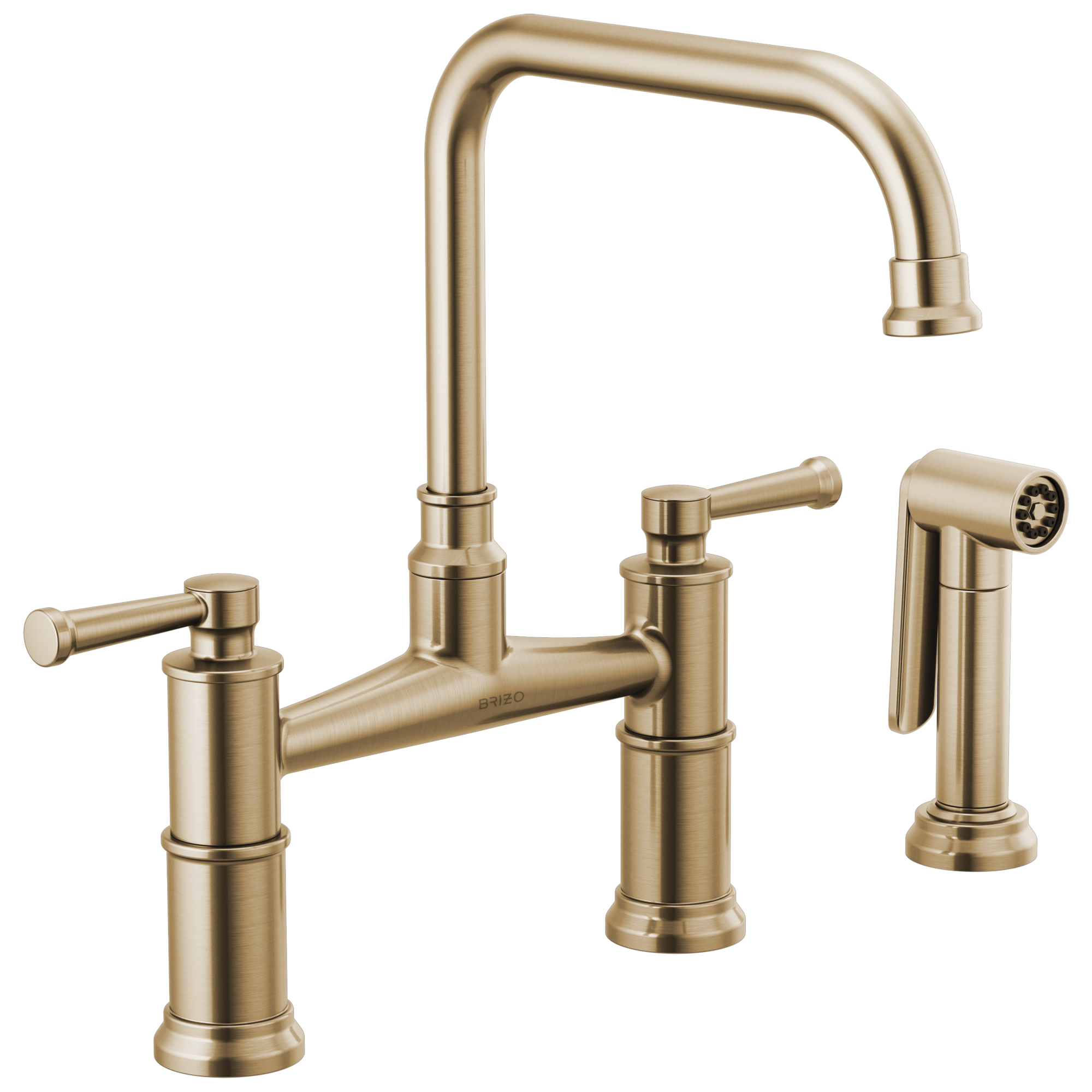 Brizo Artesso Bridge Faucet with Side Sprayer