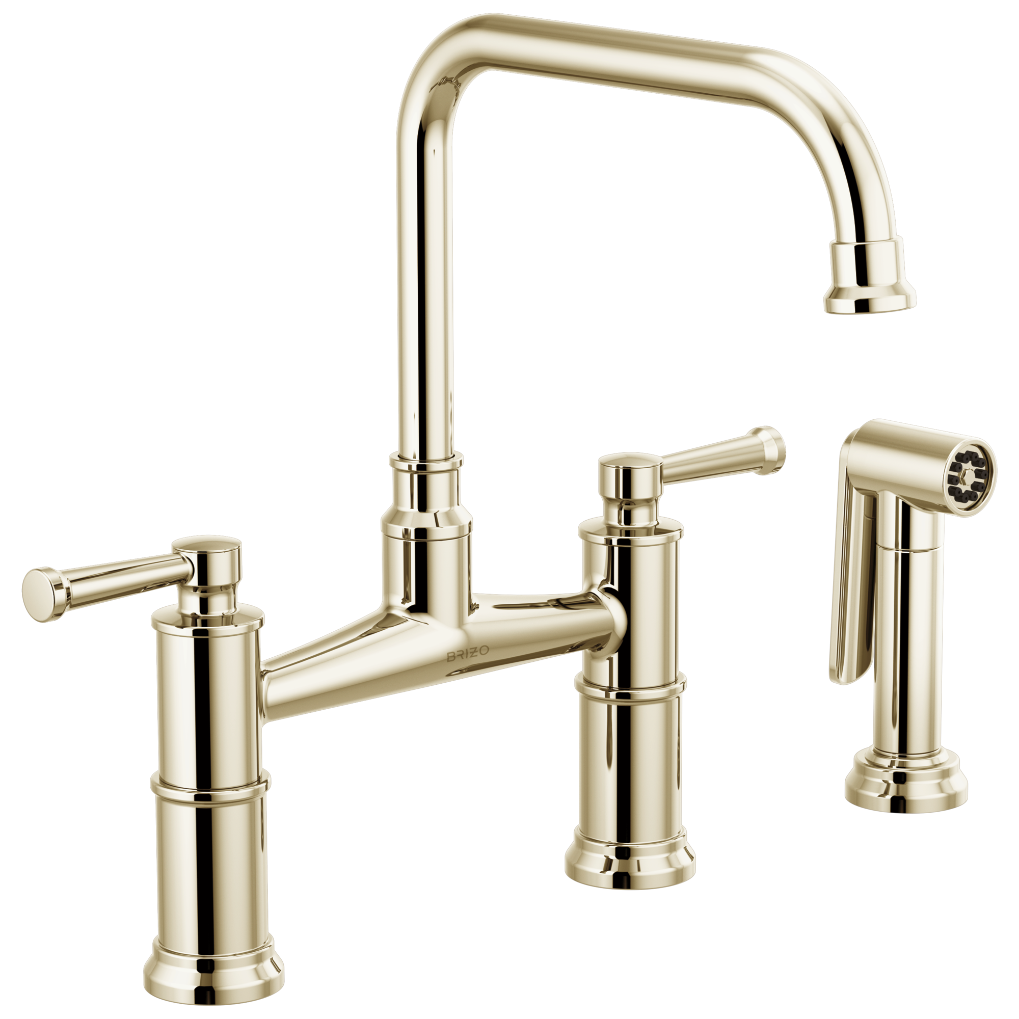 Brizo Artesso Bridge Faucet with Side Sprayer