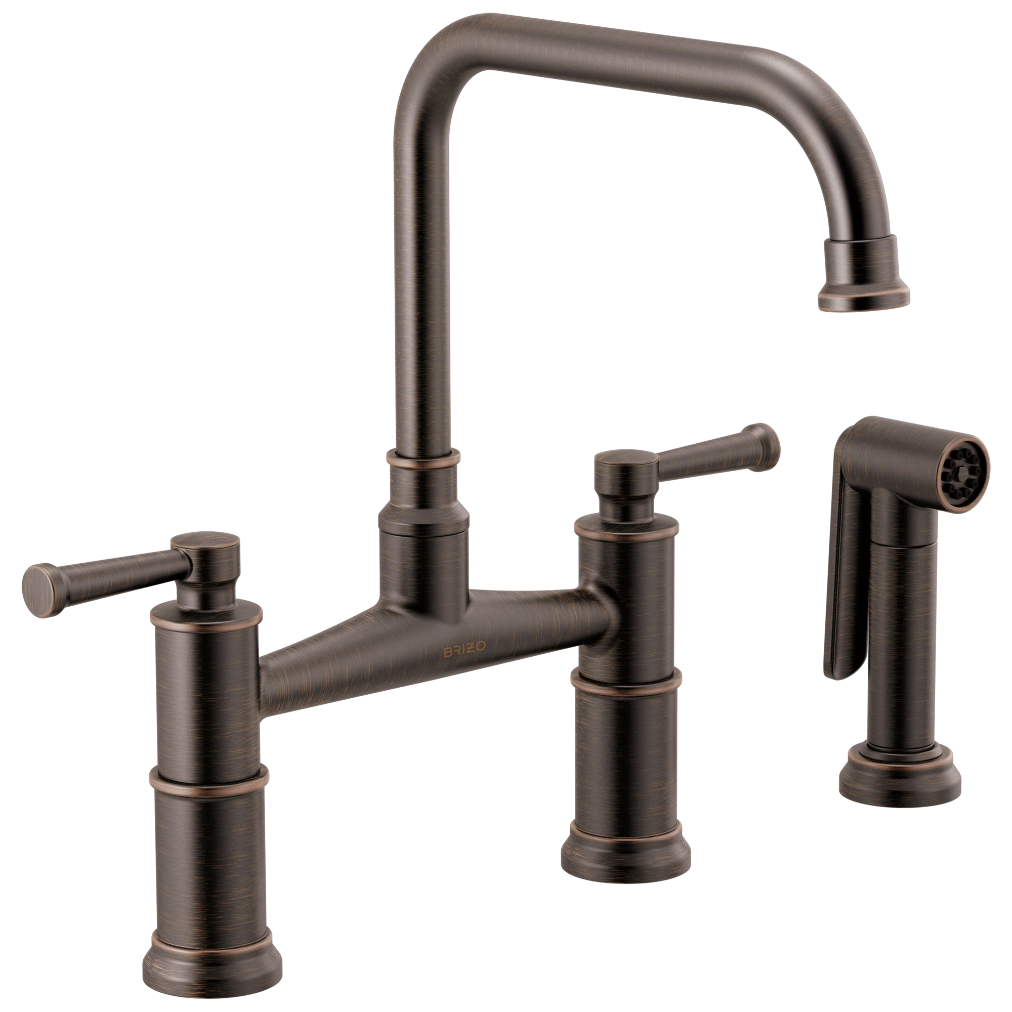 Brizo Artesso Bridge Faucet with Side Sprayer