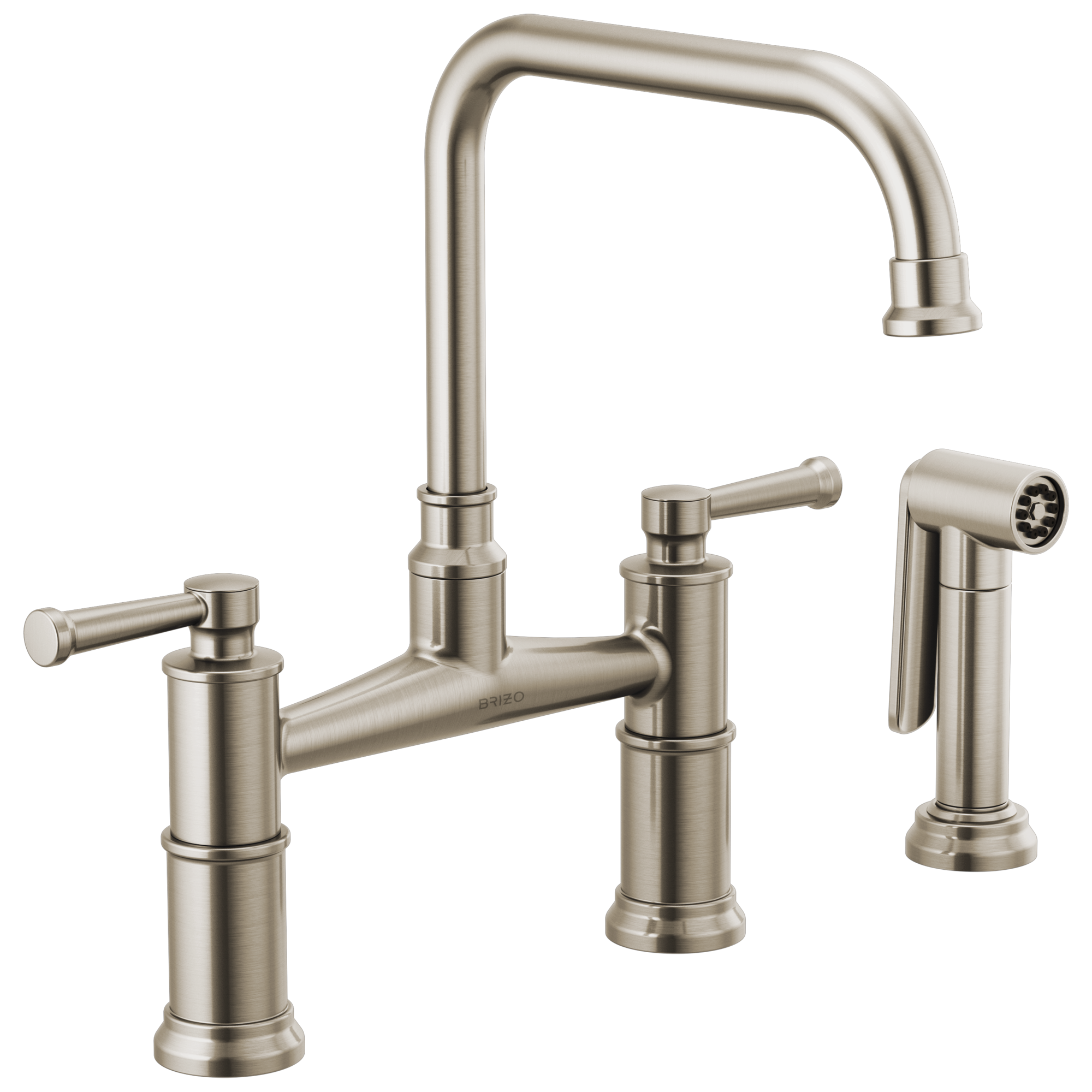 Brizo Artesso Bridge Faucet with Side Sprayer