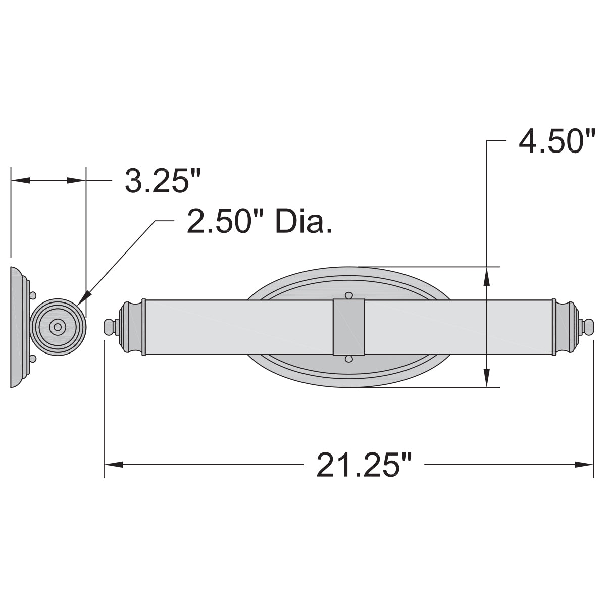 brushed gold led vanity