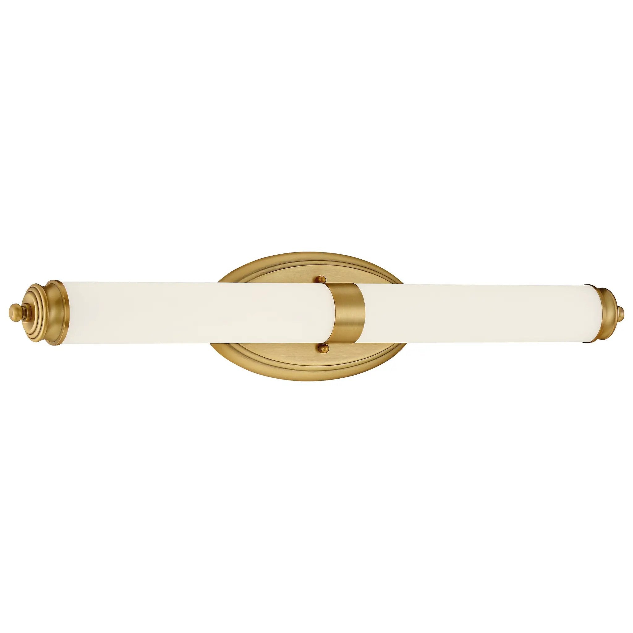 brushed gold led vanity