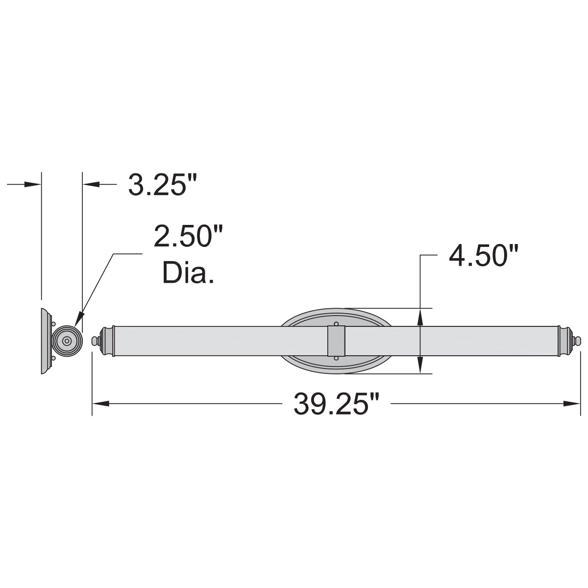 brushed gold led vanity