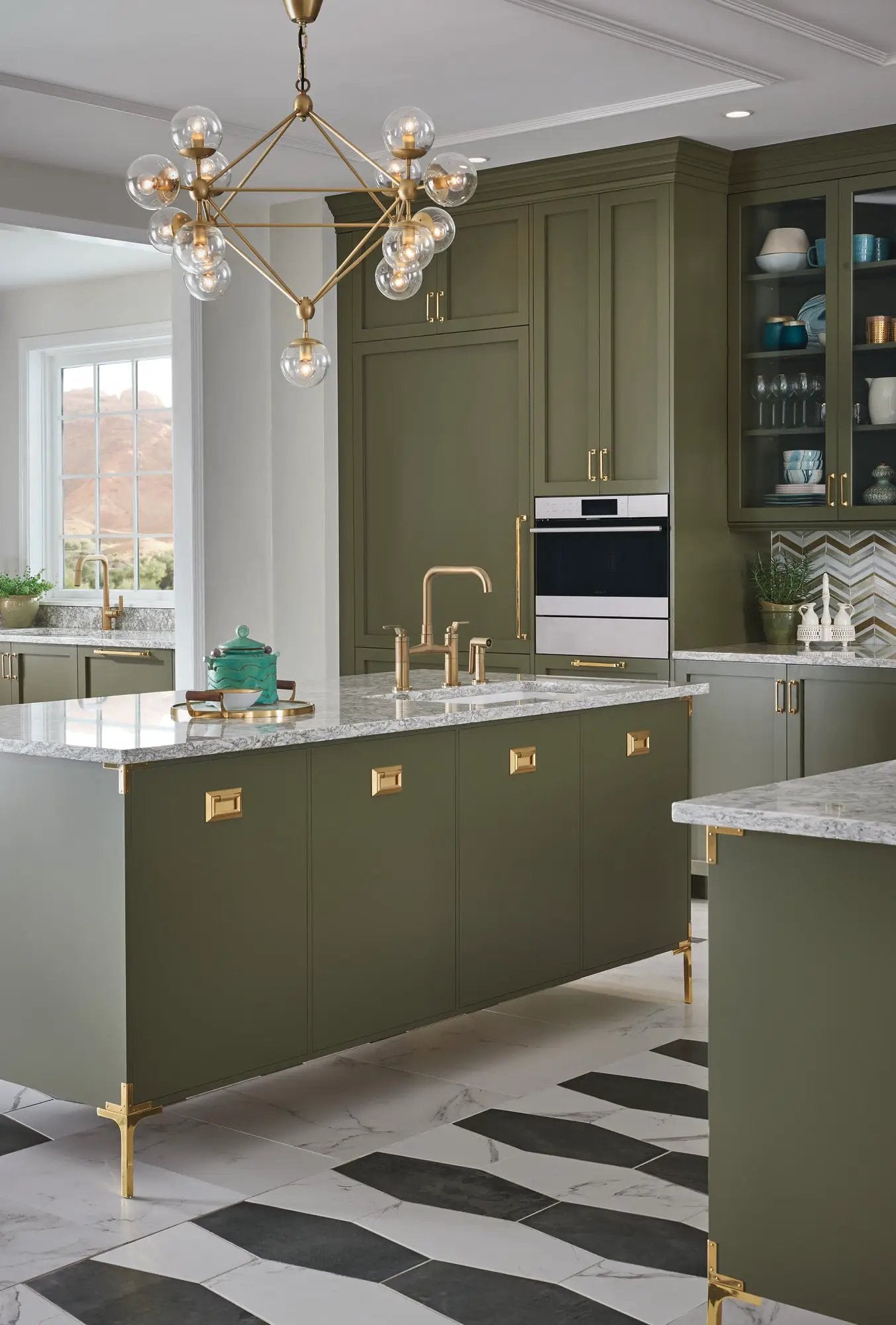 luxe gold bridge faucet