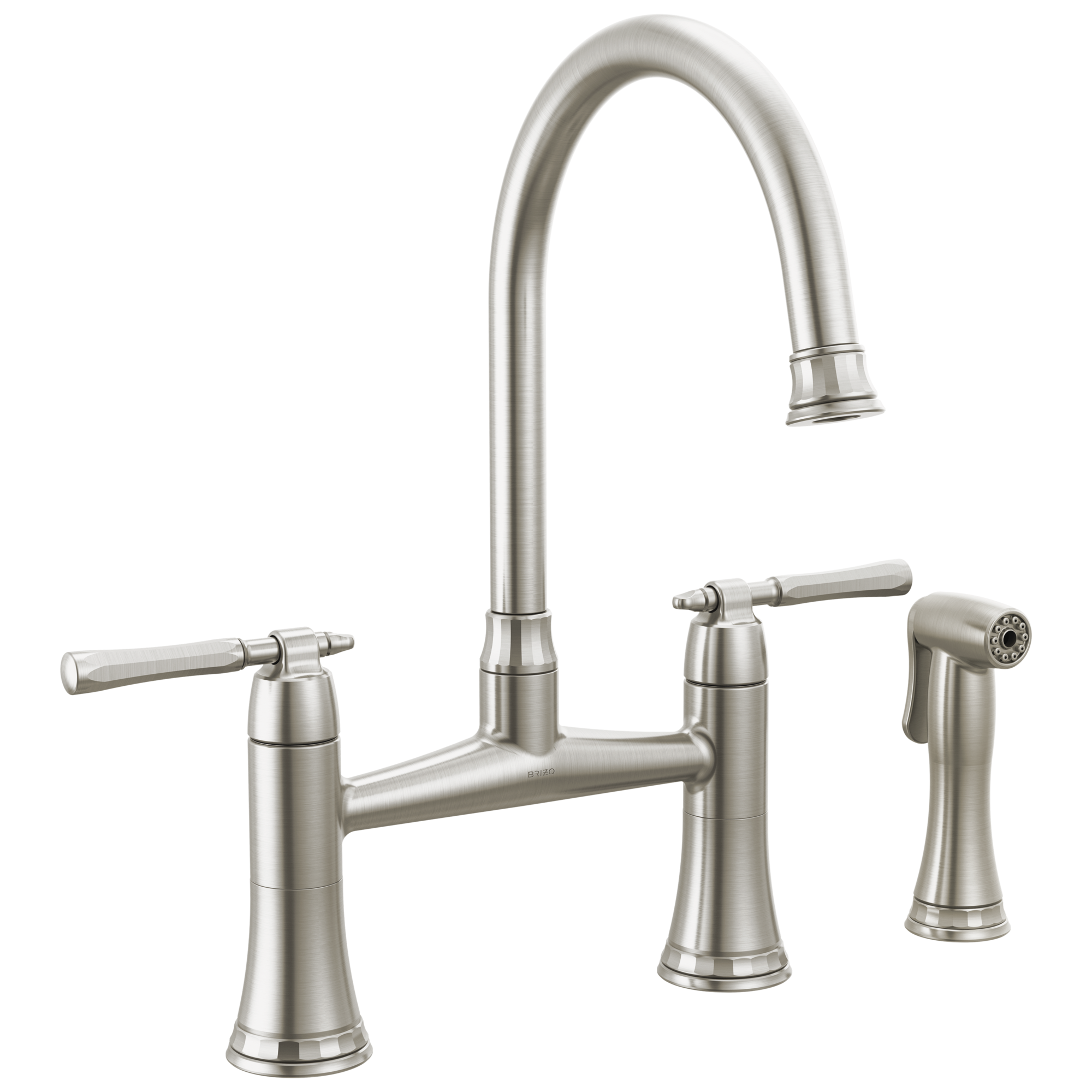 Brizo The Tulham Kitchen Collection by Brizo Bridge Kitchen Faucet with Side Spray by Brizo